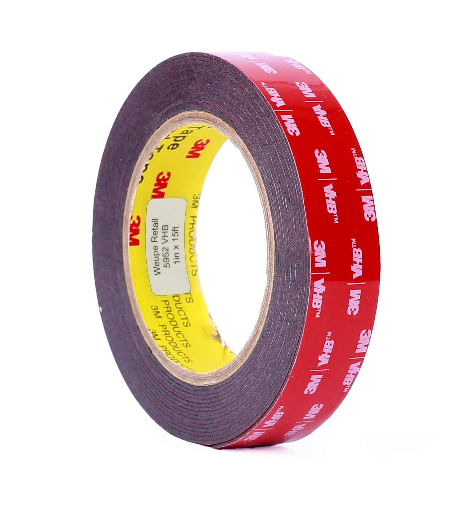 5952 VHB Tape: 2.5cm . x 15 ft. (Black) - Buy Online on GoSupps.com