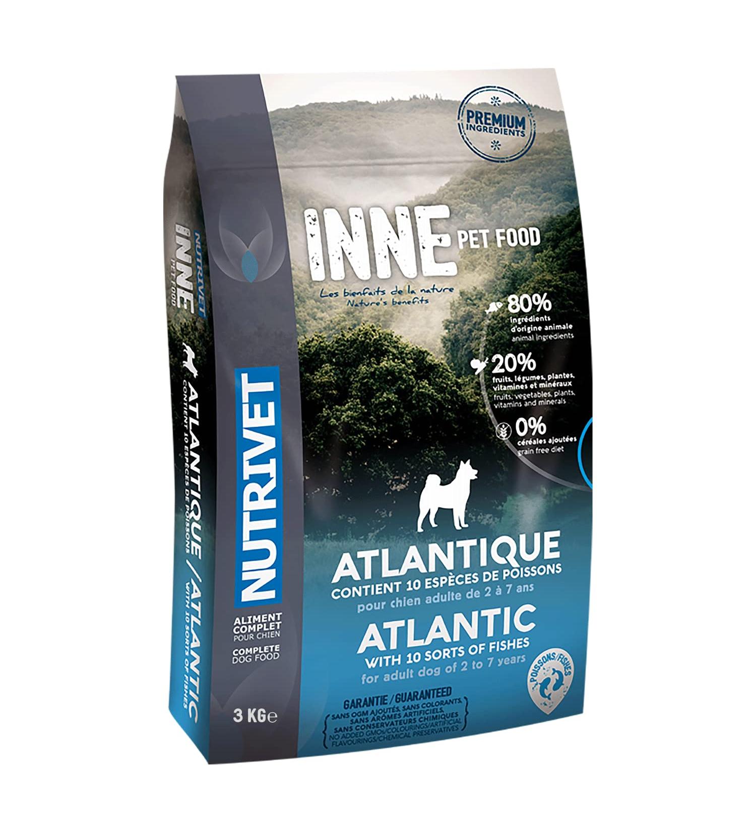 NUTRIVET - INNE Dog - Grain-free kibble - Adult dog - Fish - 80% ingredients of animal origin - 3 kg - Buy Online on GoSupps.com