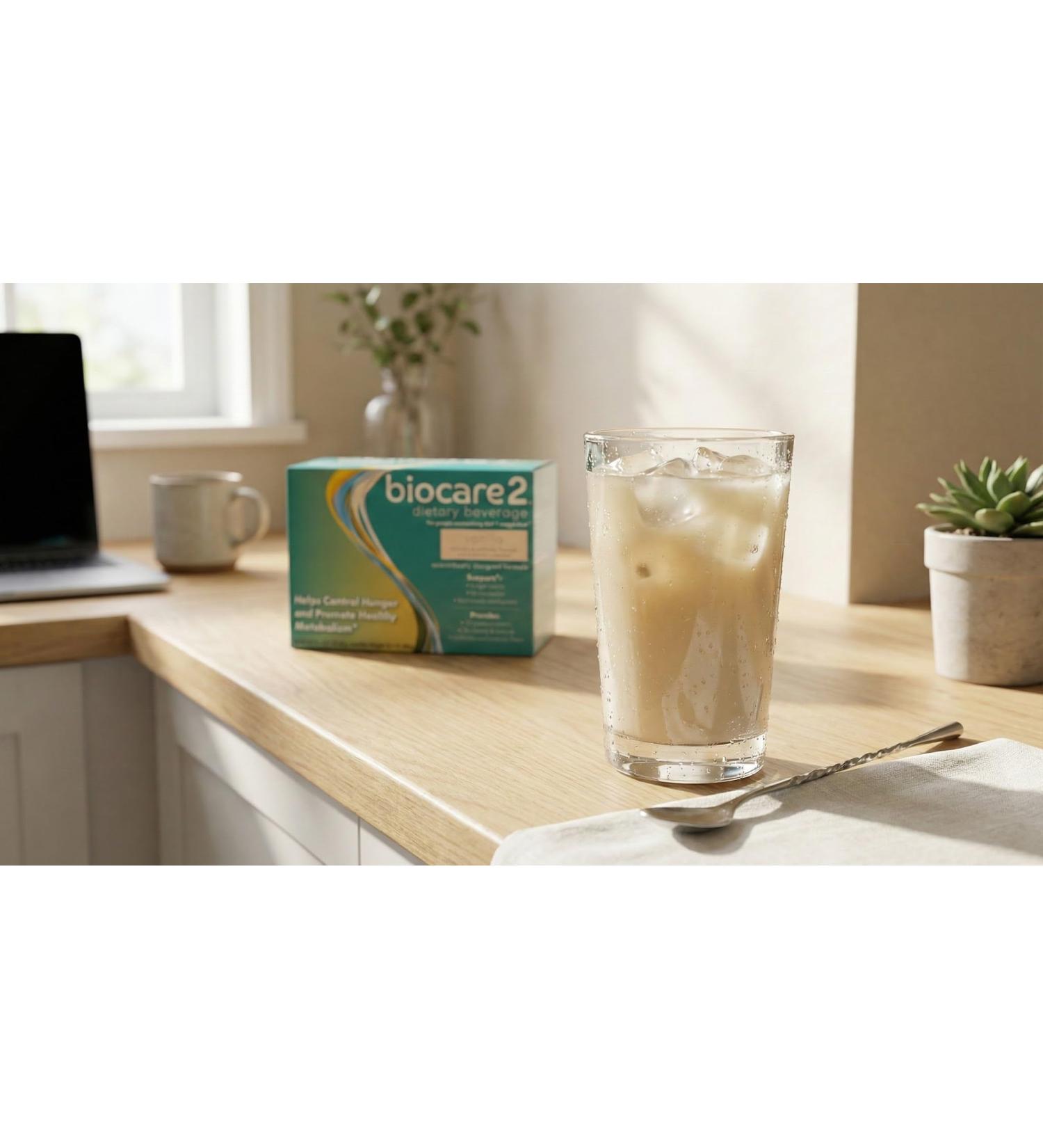 Biocare Biocare2 Creamy Vanilla Dietary Beverage Protein Supplement Powder for Post GLP-1 Weight Loss Support 14 Count 2.5 Pounds