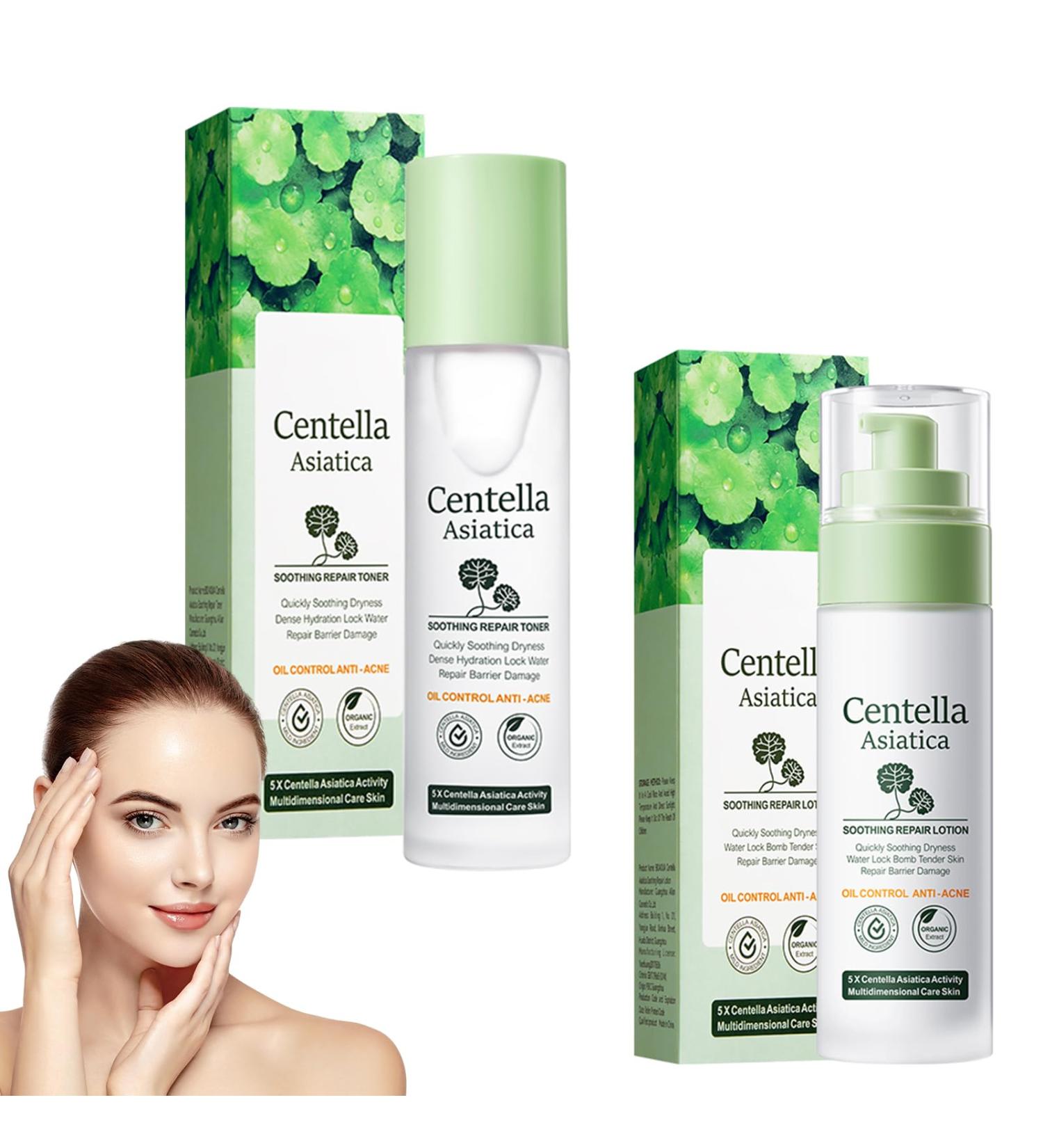 Essence toner facial water + facial lotion soothing facial water moisture lotion for face moisturizing soothes repairs and hydrates the skin 120 ml + 80 ml - Buy Online on GoSupps.com
