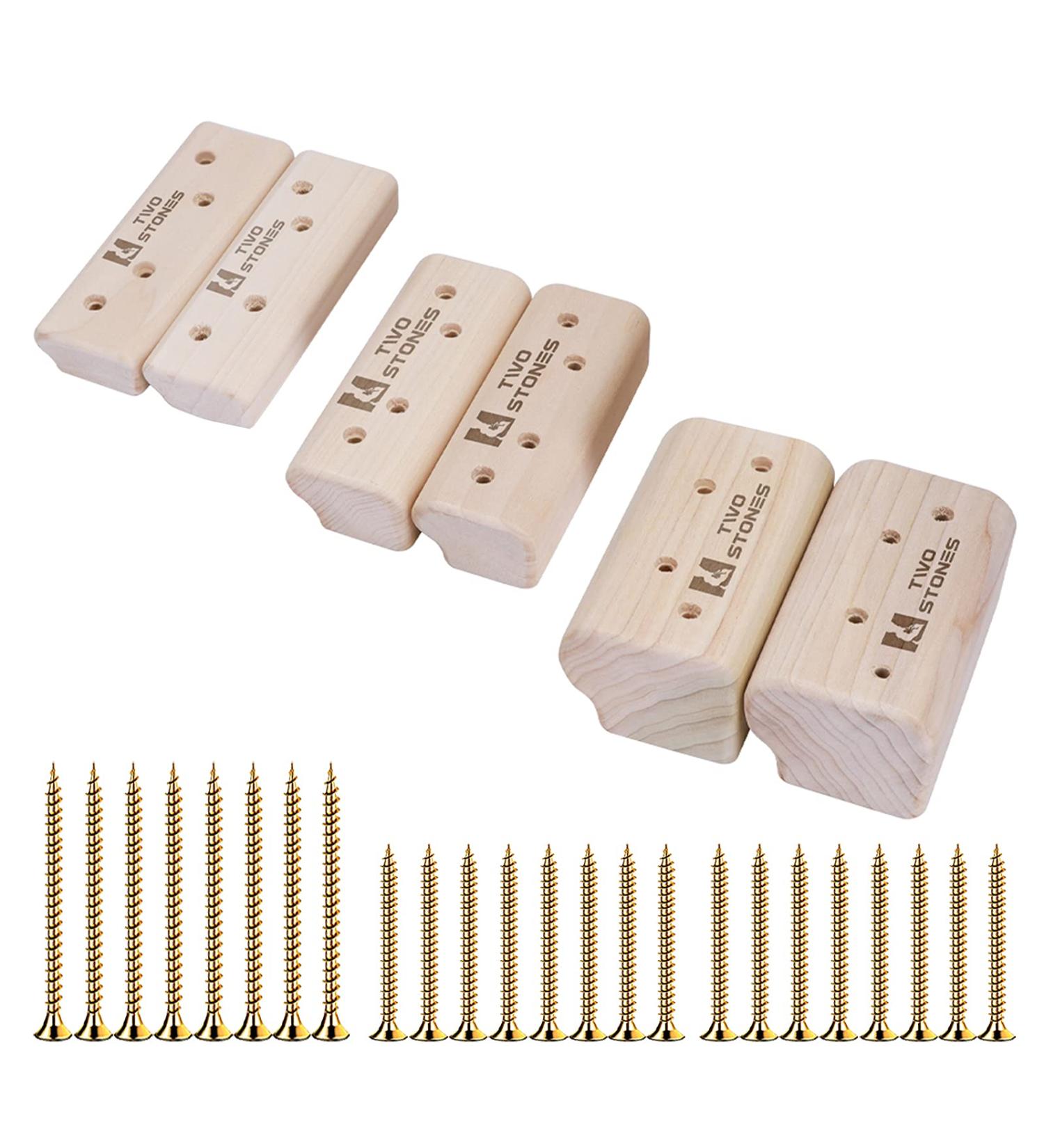 Two Stones Campus Rungs Set for Bouldering Training - Wood Climbing Holds - Buy Online on GoSupps.com