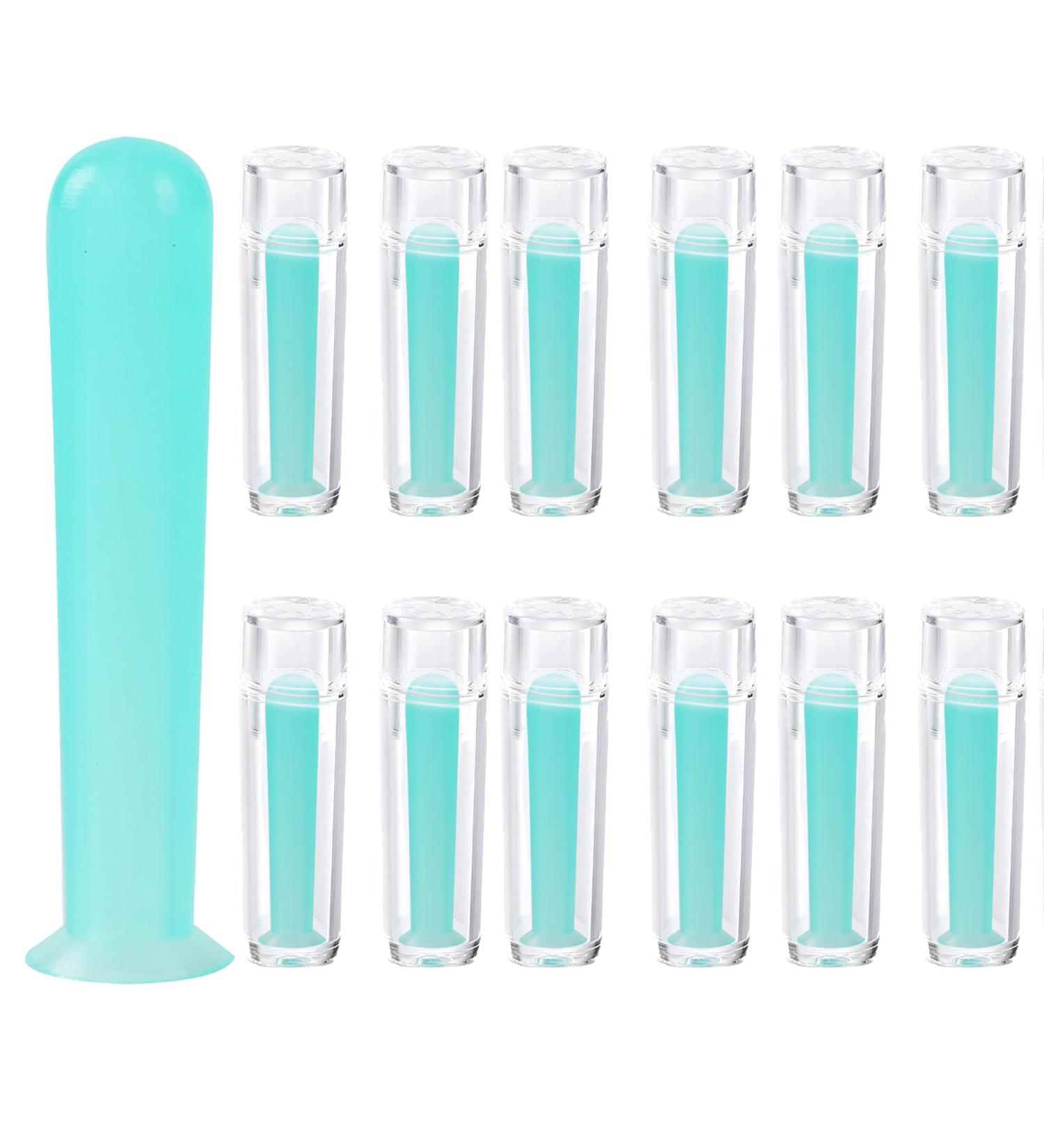 Hard Contact Lens Remover Tool for RGP Scleral Lenses - Suction Bell & Applicator - 12 Blue Pieces for Easy Insertion & Removal - Buy Online on GoSupps.com