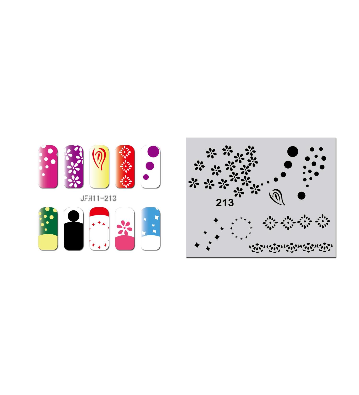 Fingernail stencil (airbrush nail art) Fengda JFH11-213