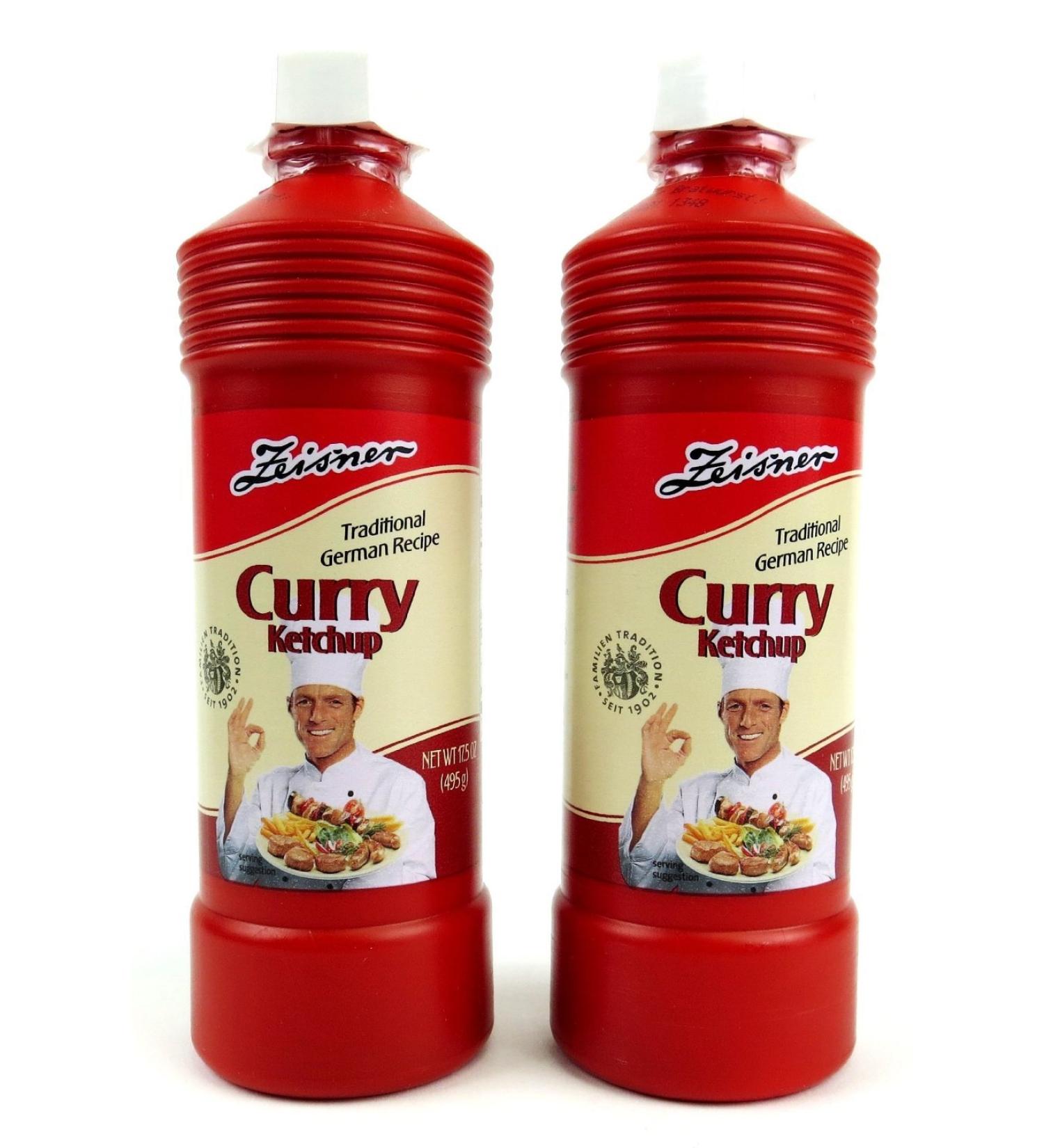 Zeisner Curry Ketchup - 2 Bottle Bundle (PACK OF 2) 1.09 lb - Authentic German Condiment - Buy Online on GoSupps.com