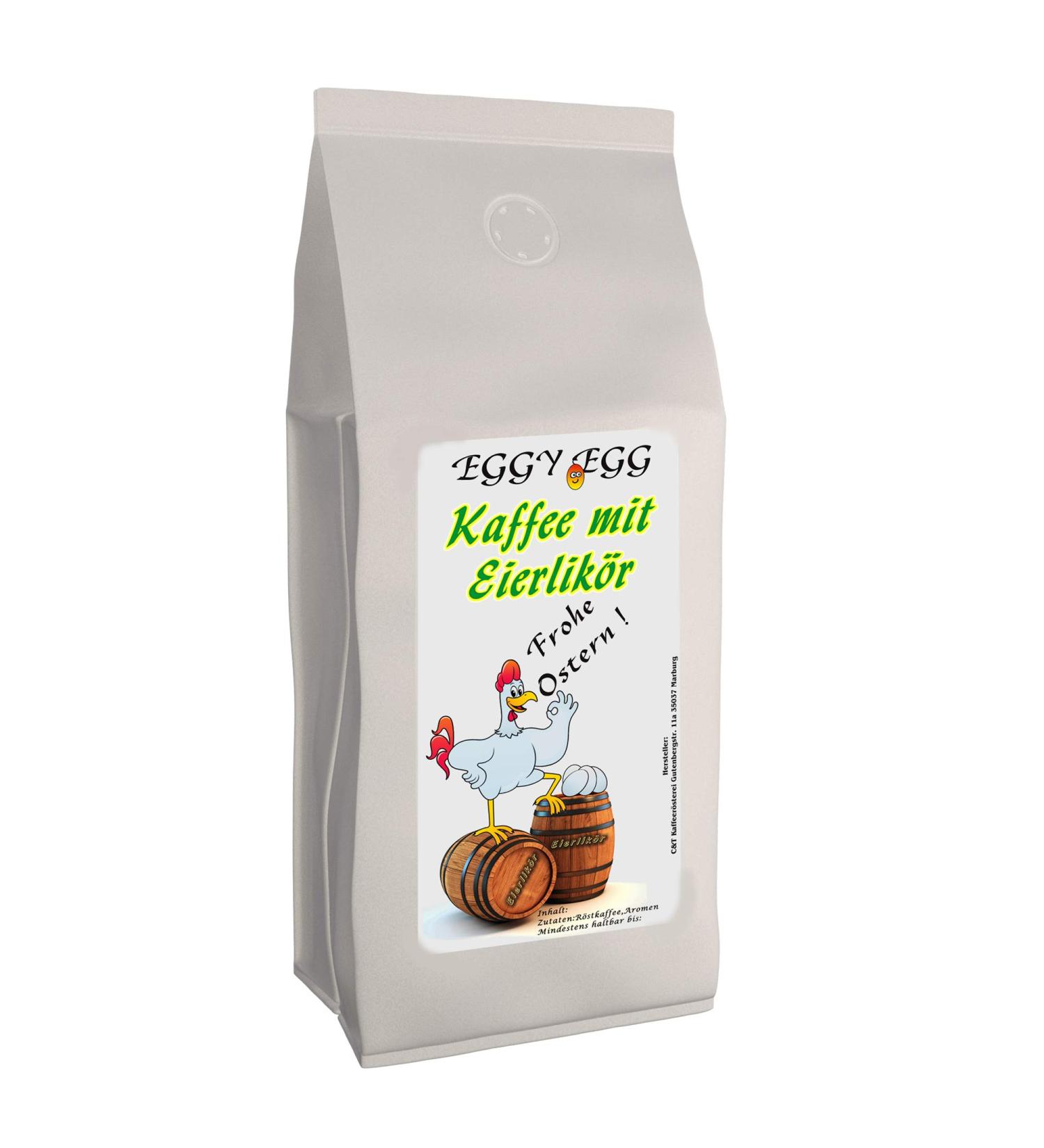 Easter coffee Eggy Egg with eggnog flavor | 1000 g ground | Flavored coffee as an Easter gift | Flavoured Coffee