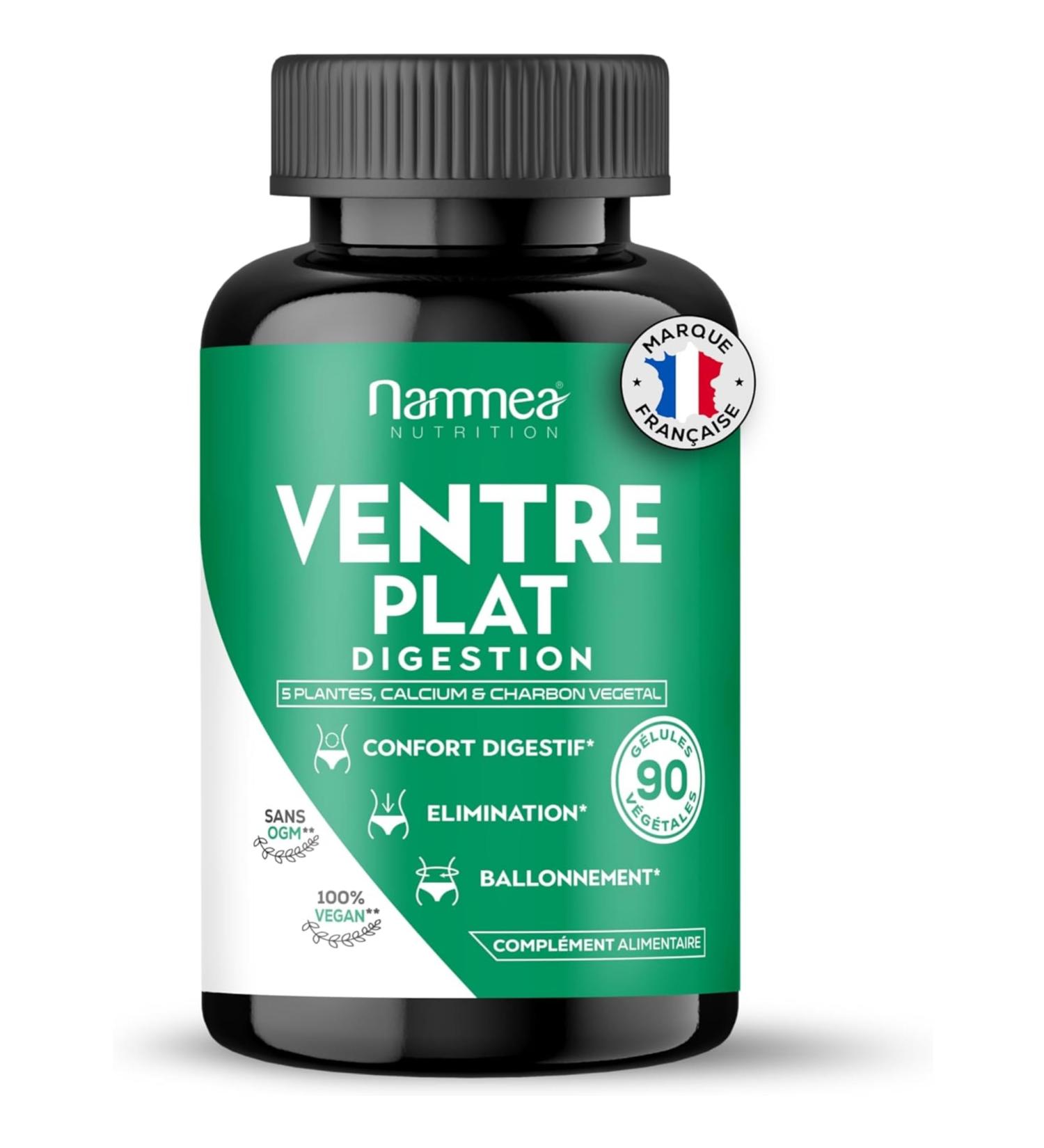 Flat stomach BIO extra strong slimming digestion - Fast and effective weight loss - Powerful hunger cutting-fat burn- draining-slimming-vegetable charcoal-90 capsules - Buy Online on GoSupps.com