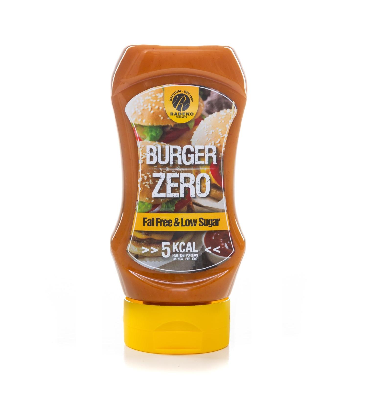 Rabeko Zero Sauce - Burger 1 x 350 ml Fat-Free and Low-Sugar - Healthy Low Carb Products Calorie Reduced Fat for Salad Frites Burgers Grill - Gluten and Lactose Free - Buy Online on GoSupps.com