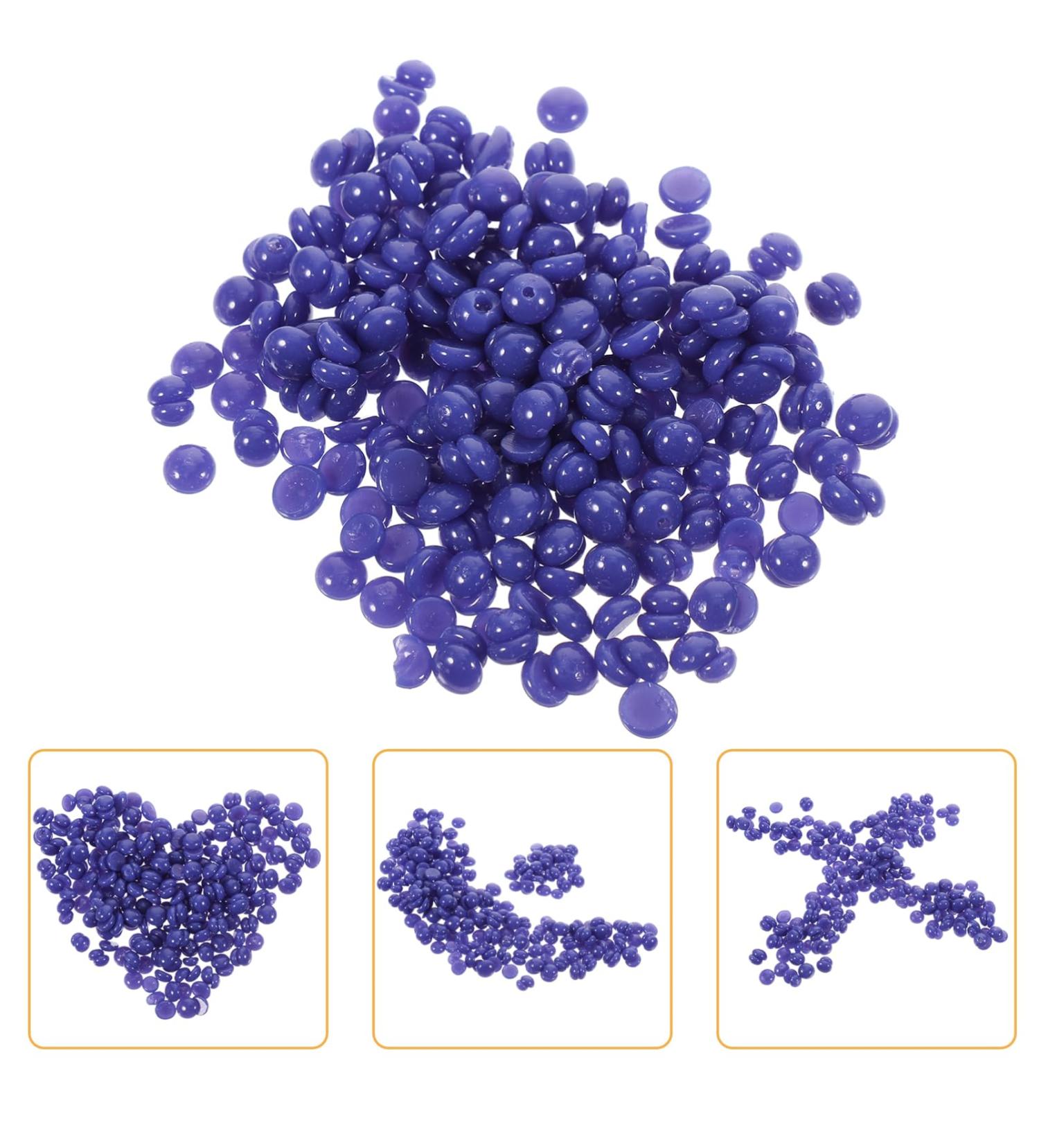 Frcolor 6-Pack Hard Wax Beans for Hair Removal | Armpit Bikini & Body Wax Pearls - Violet Beeswax - Buy Online on GoSupps.com