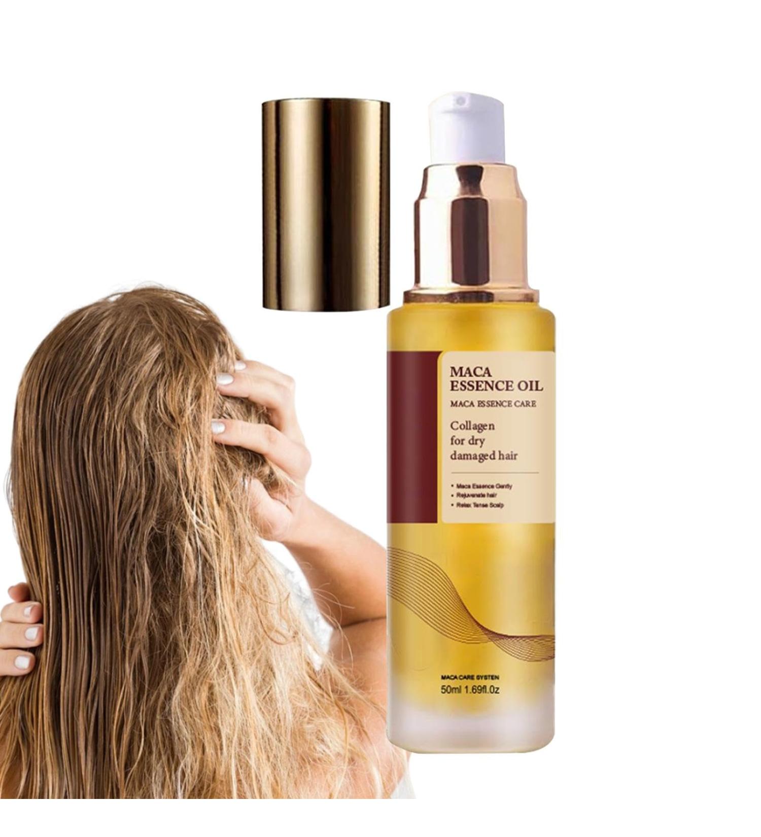 Collagens Hair Care Oil Hair Oil Moroccan Argan Oil Cold Pressed Maca Essence Argan Oil Hair Oil Natural Argan Oil Hair ma_sk For Dry Damaged Hair Natural Oil Hair ma_sk Deep Repair trea_tment - Buy Online on GoSupps.com