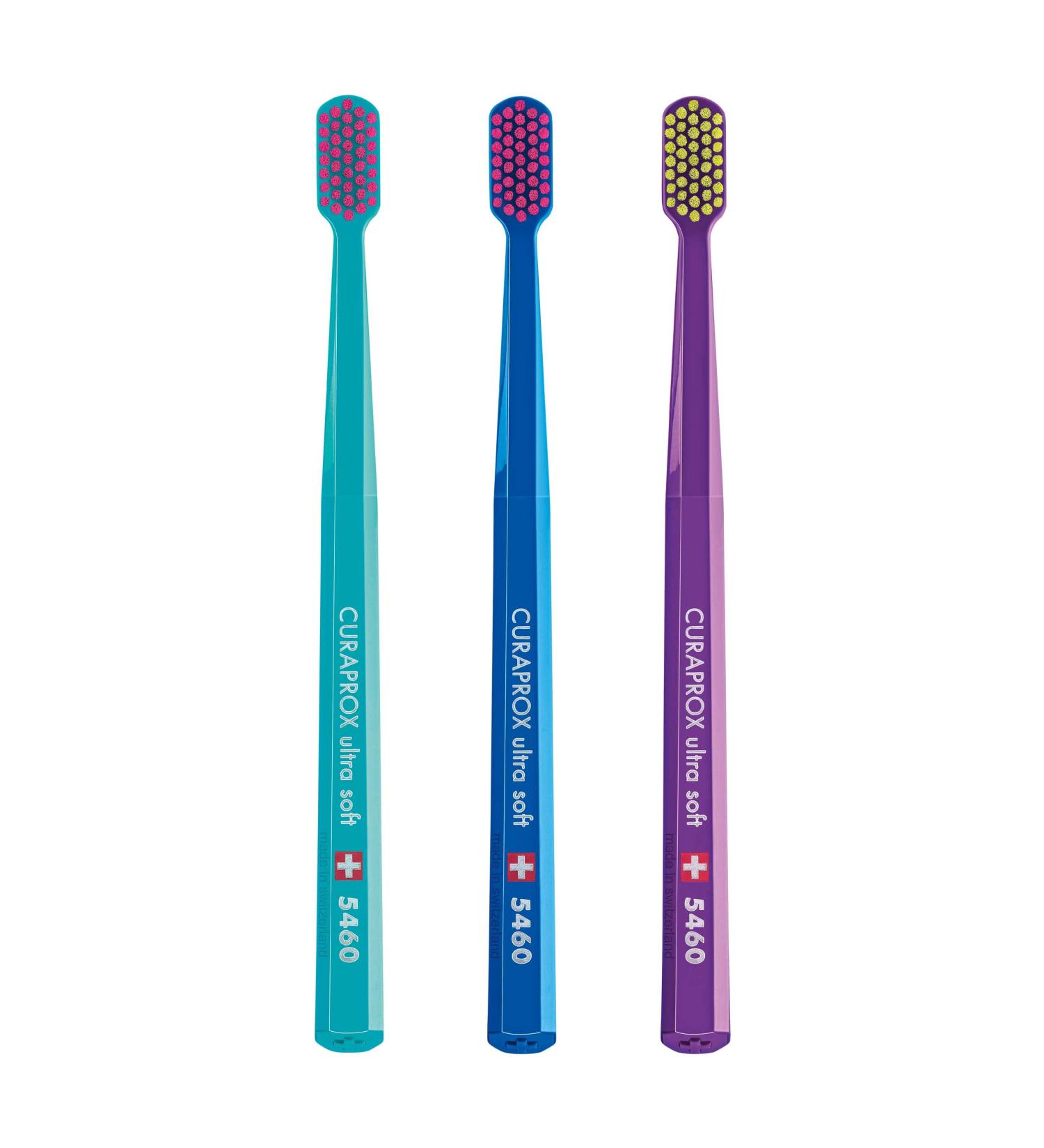 Curaprox CS 5460 Ultra-Soft Toothbrush 3 Pack - Gentle Dental Care - Buy Online on GoSupps.com