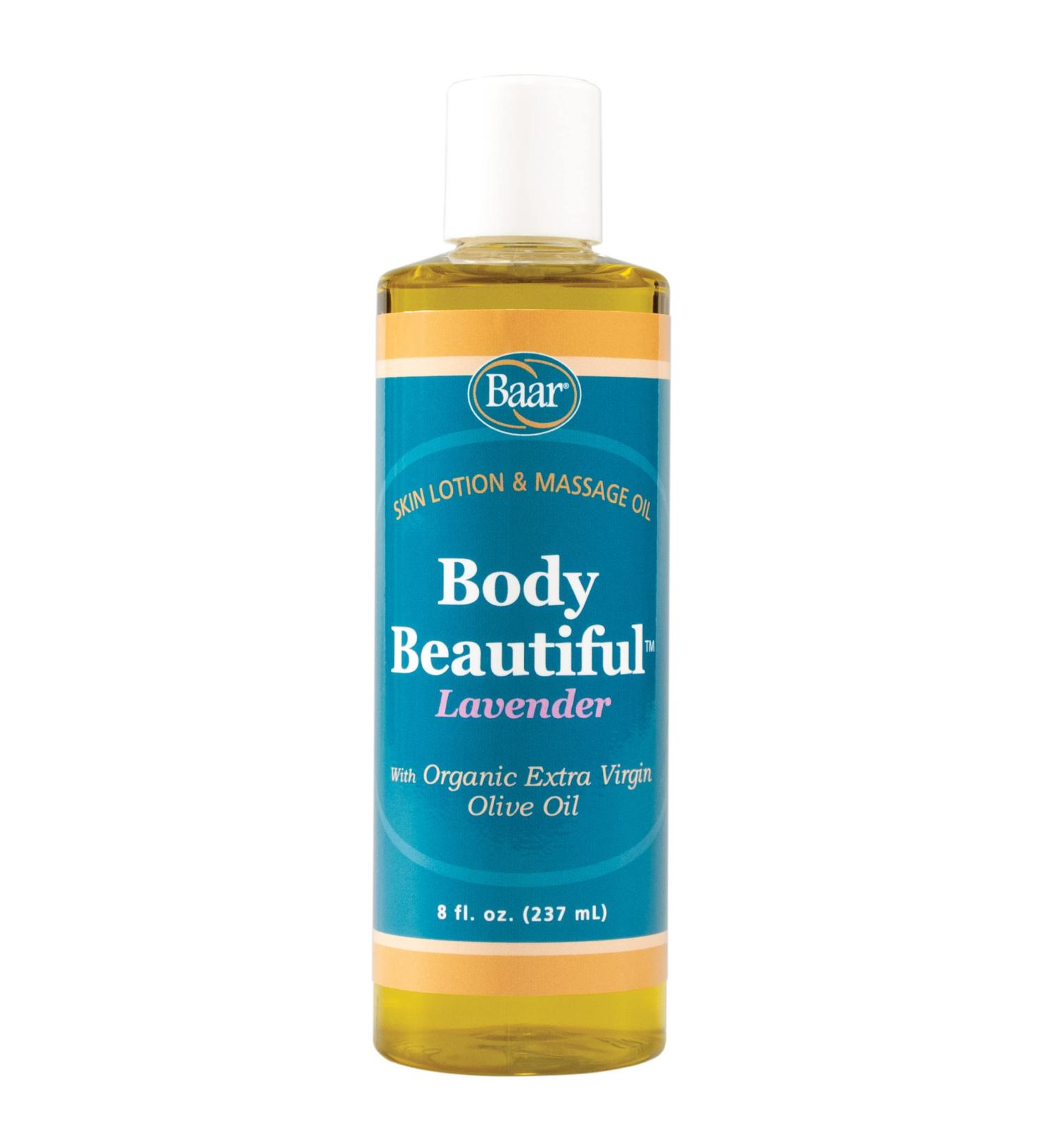 Body Beautiful Lavender Skin Lotion & Massage Oil - 8 oz | Hydrating & Soothing for All Skin Types - International Shipping Available - Buy Online on GoSupps.com
