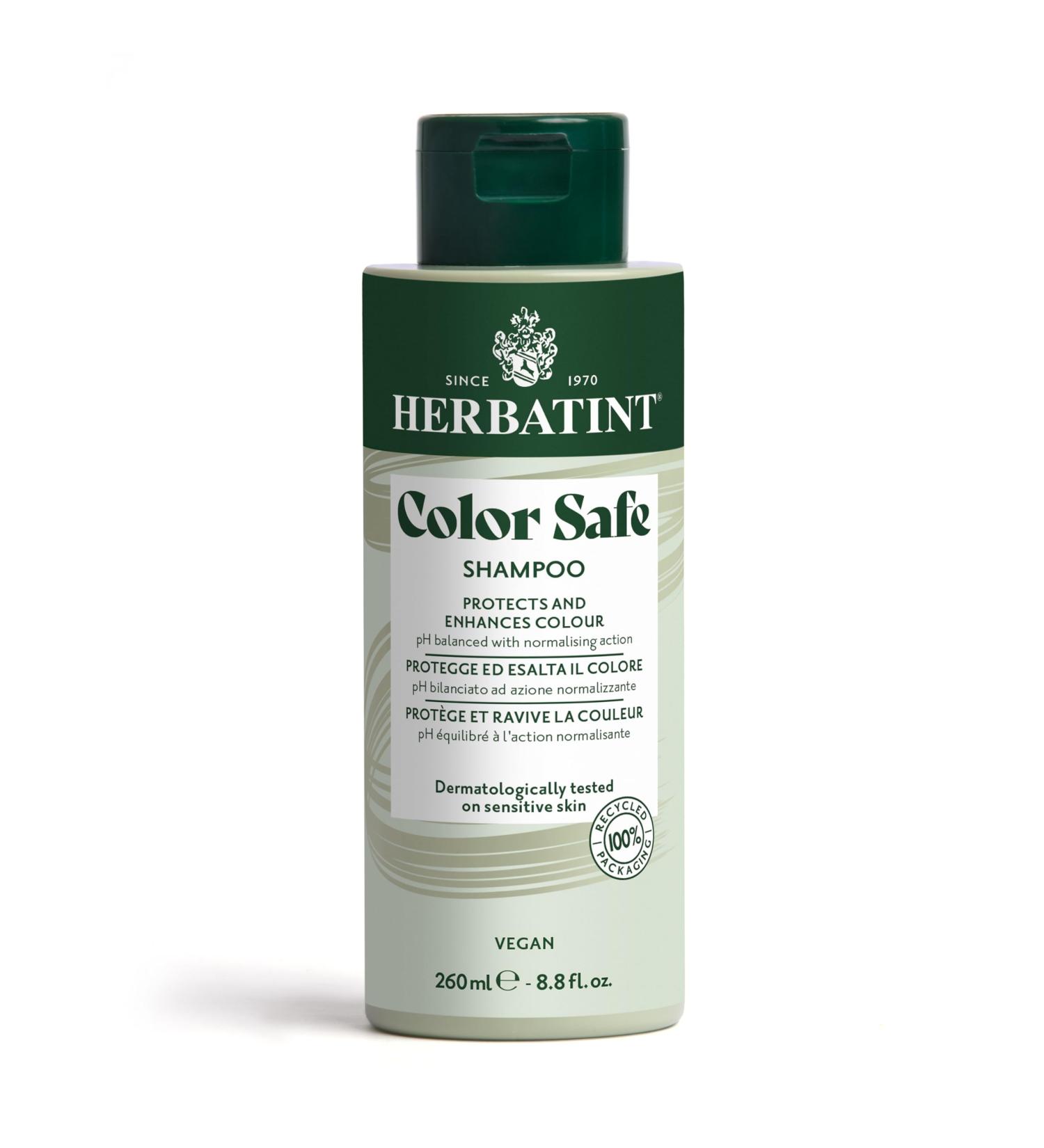 Herbatint Shampoo Color Safe Normalizing Shampoo - 260 ml | Specific for the Care and Protection of Colored Hair | With Organic Aloe Vera Acid pH 93% Natural Ingredients Vegan - Buy Online on GoSupps.com