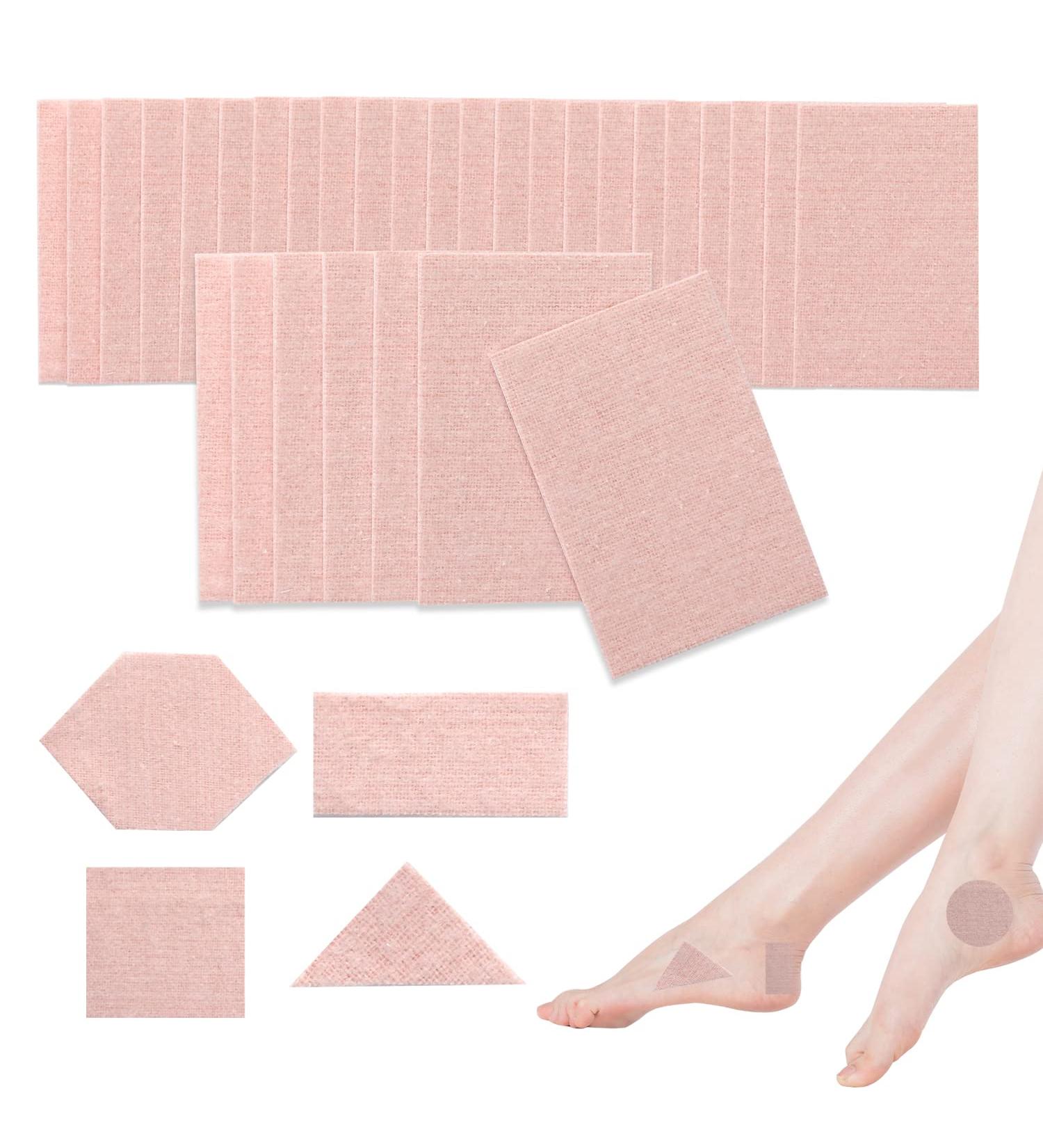 Moleskin Tape Set for Blister Prevention and Pain Relief - 30PCS Adhesive Pads for Feet, Shoes, Boots, Hiking - Buy Online on GoSupps.com
