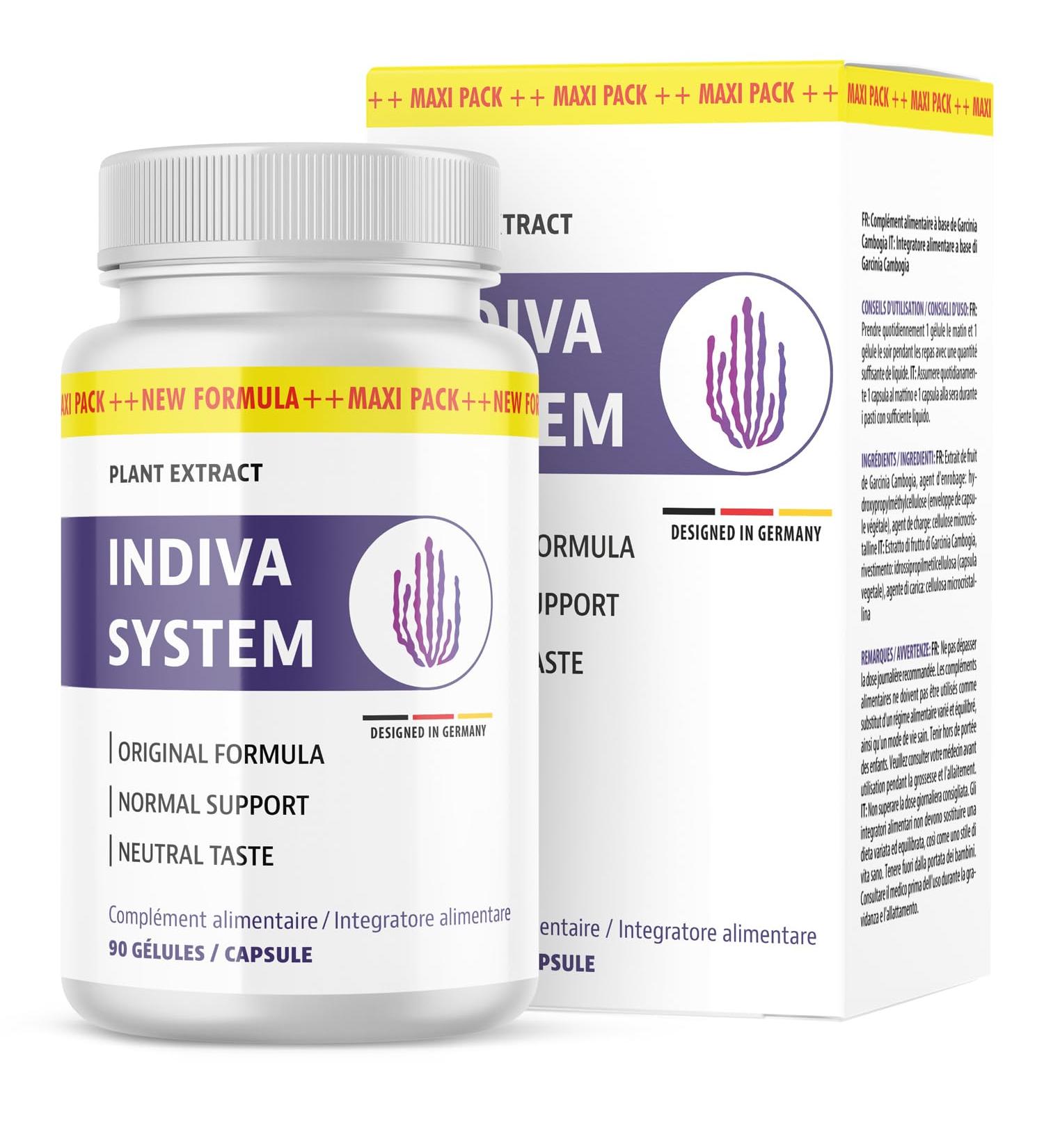 Indiva System G lules | Pour un mode de vie sain | Go t neutre | 90 g lules