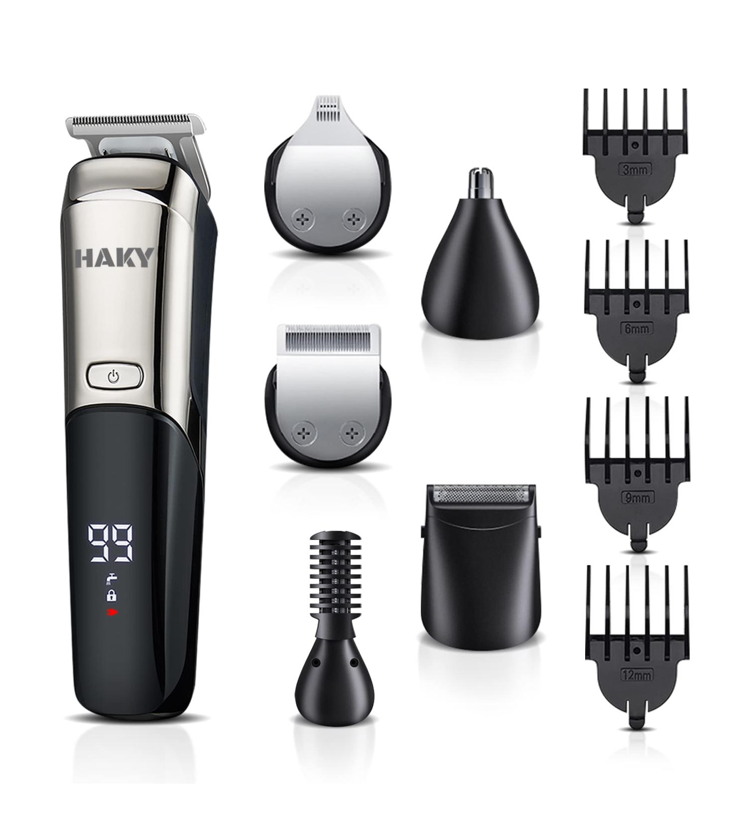 Haky Hair Trimmer Kit for Men - 6-in-1 Professional Grooming & Barber Clippers | International Shipping Available - Buy Online on GoSupps.com