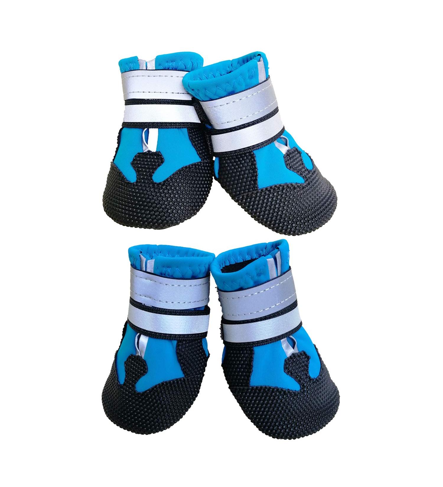 Ewolee Dog Shoes Waterproof Anti-Slip Dog Boots Snow Boots with Two Reflective Straps 4 Pcs Paw Protectors Shoes for Small Dogs S Size S (4 Count) - Buy Online on GoSupps.com