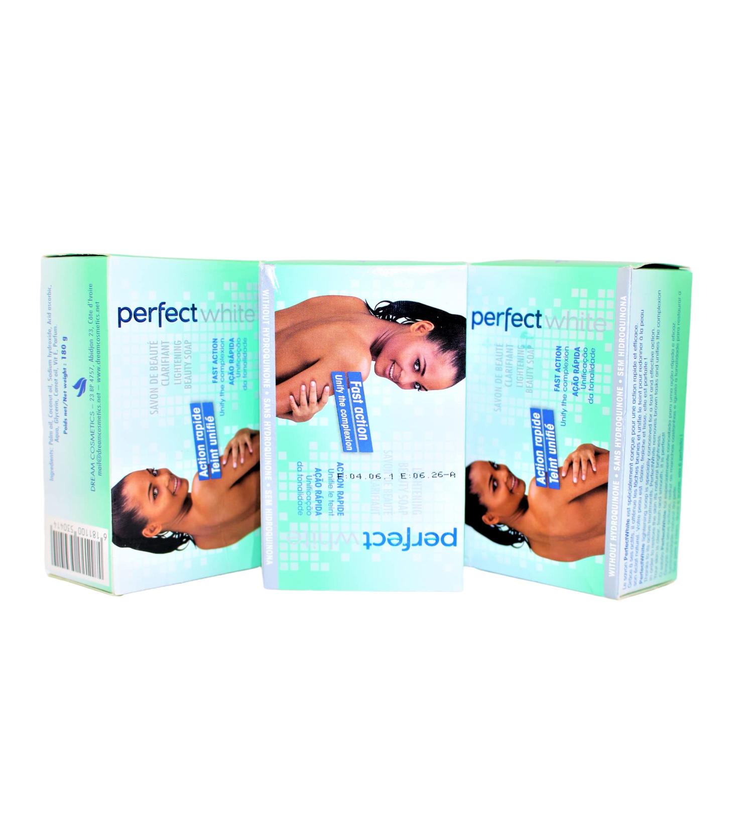 Perfect White Lightening Beauty Soap - 3 Pack | Brighten & Nourish Skin - Buy Online on GoSupps.com