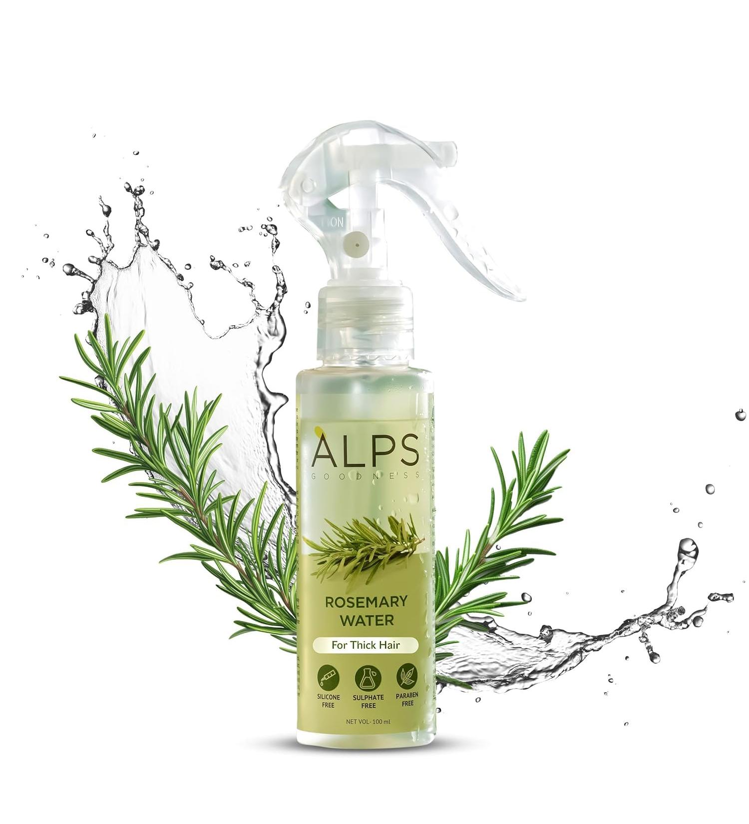 Rosemary Water Spray for Hair Growth | Strengthen Revitalize & Thicken Hair | Damage Repair & Hair Loss Control | Adds Shine & Reduces Frizz | 3.38 Fl Oz/100ml 3.38 Fl Oz (Pack of 1)