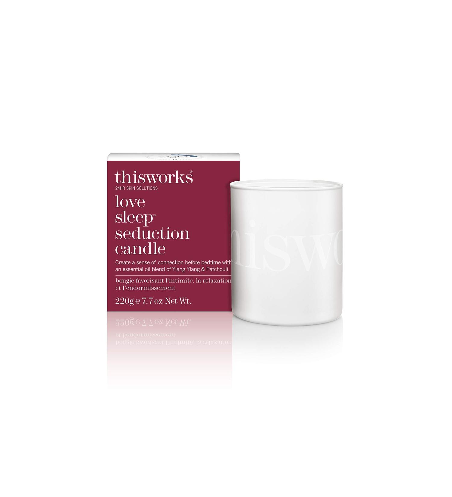 This Works Love Sleep Candle 220g - Aromatherapy Candle with Ylang Ylang, Patchouli & Frankincense - 40hr Burn Time, Luxury Scented Candle - Buy Online on GoSupps.com
