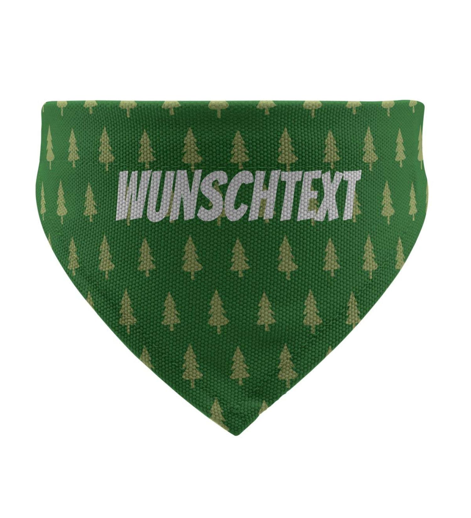 Buy printplanet Personalized Dog Scarf - Custom Text - Trees Green - Size S - Stylish & Unique Dog Accessories - Buy Online on GoSupps.com