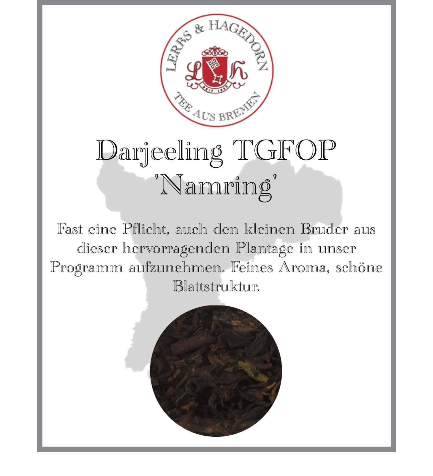  Lerbs & Hagedorn Darjeeling TGFOP Namring 1.5 kg - Buy Online on GoSupps.com