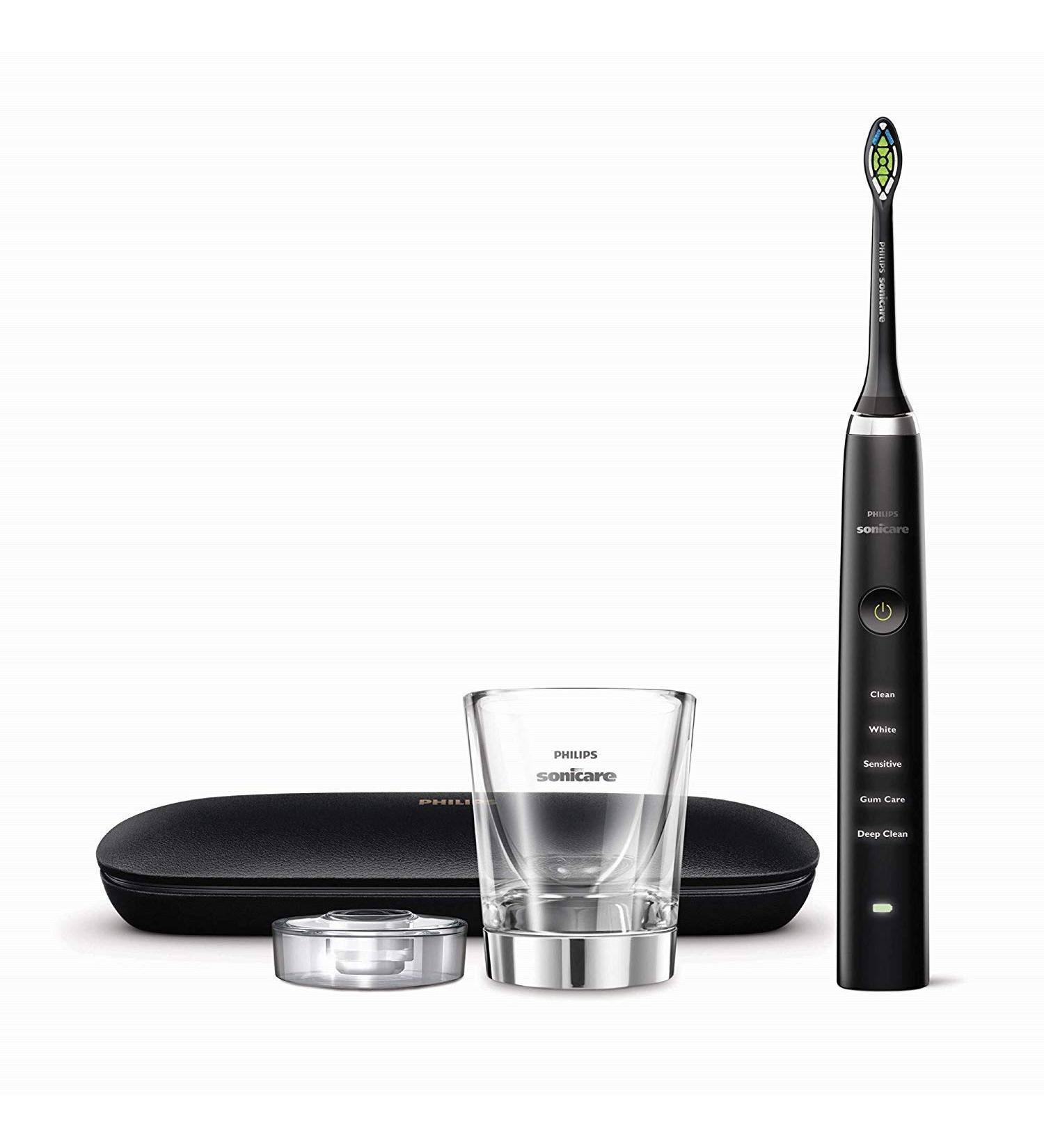 Philips Sonicare DiamondClean Classic Black Electric Toothbrush Handle - HX9351/57 - Buy Online on GoSupps.com