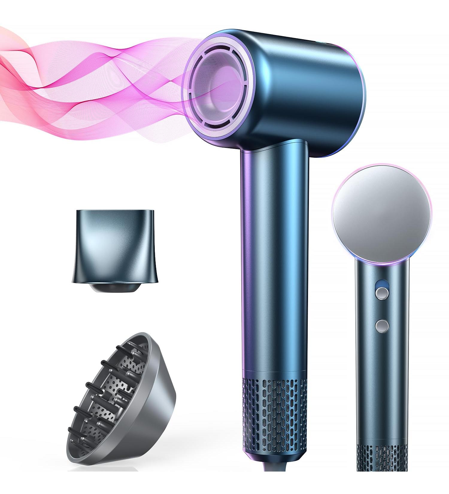 iDOO Hair Dryer with Diffuser - 1500W High-Speed Blow Dryer for Curly Hair Travel-Friendly Perfect Christmas Gift for Women Blue Secadora de Pelo - Buy Online on GoSupps.com