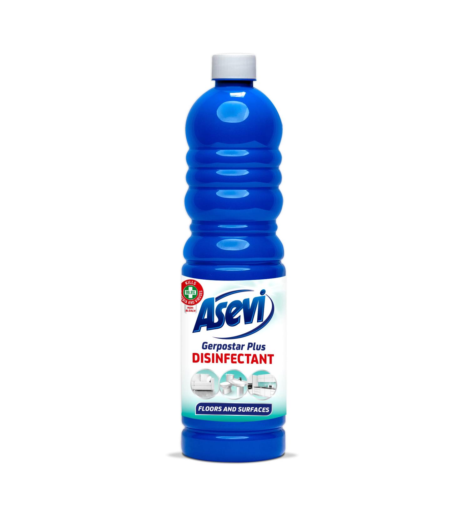 Asevi Disinfectant Floor and Surface Cleaner 1L - Powerful Hard Floor Liquid - Buy Online on GoSupps.com