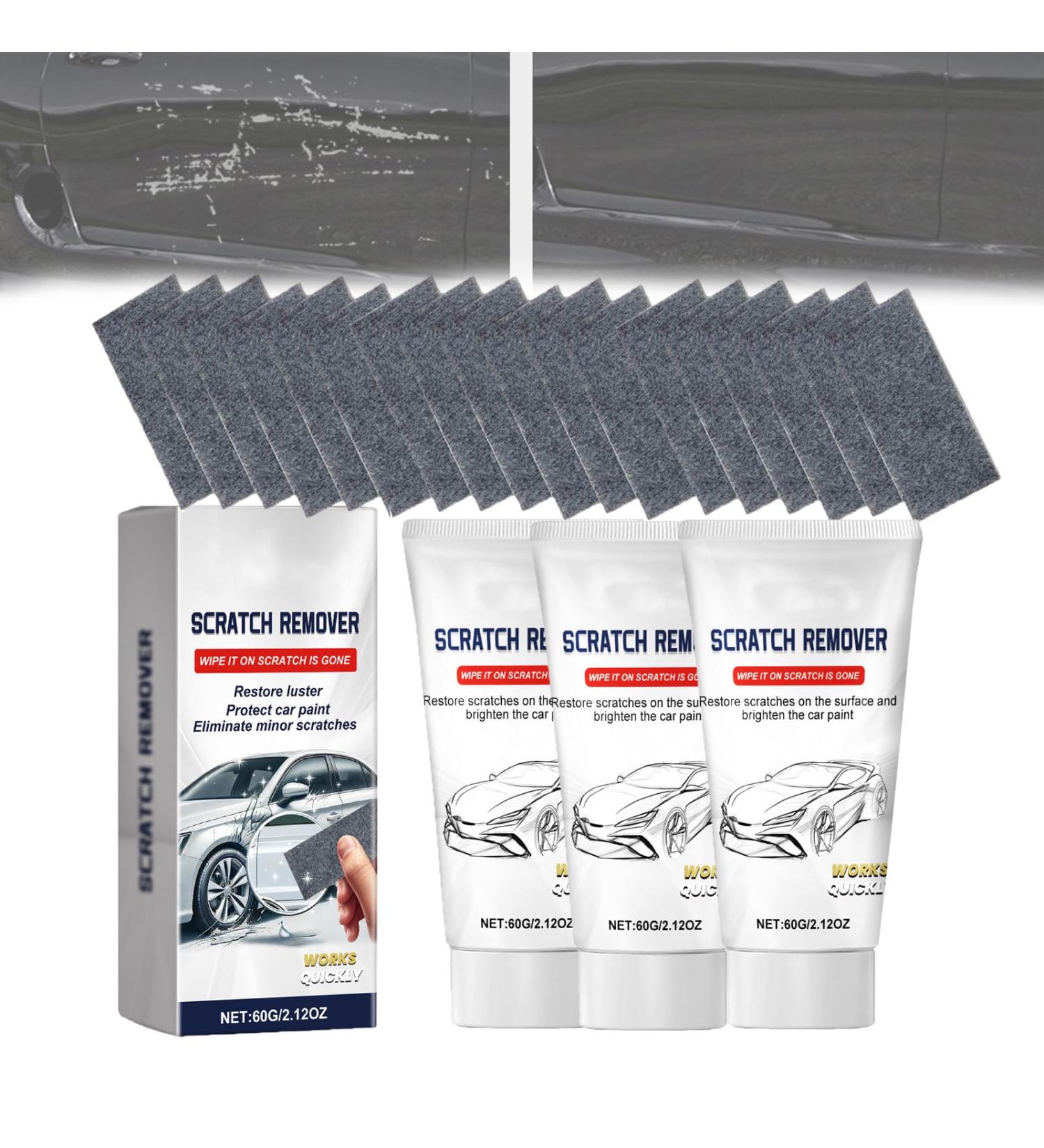 Nano Sparkle Cloth Car Scratch Remover Car Scratch Repair Paste Polishing Wax Nano Sparkle Cloth for Car Scratches Magic Car Scratch Repair Cloth (3 pcs) - Buy Online on GoSupps.com