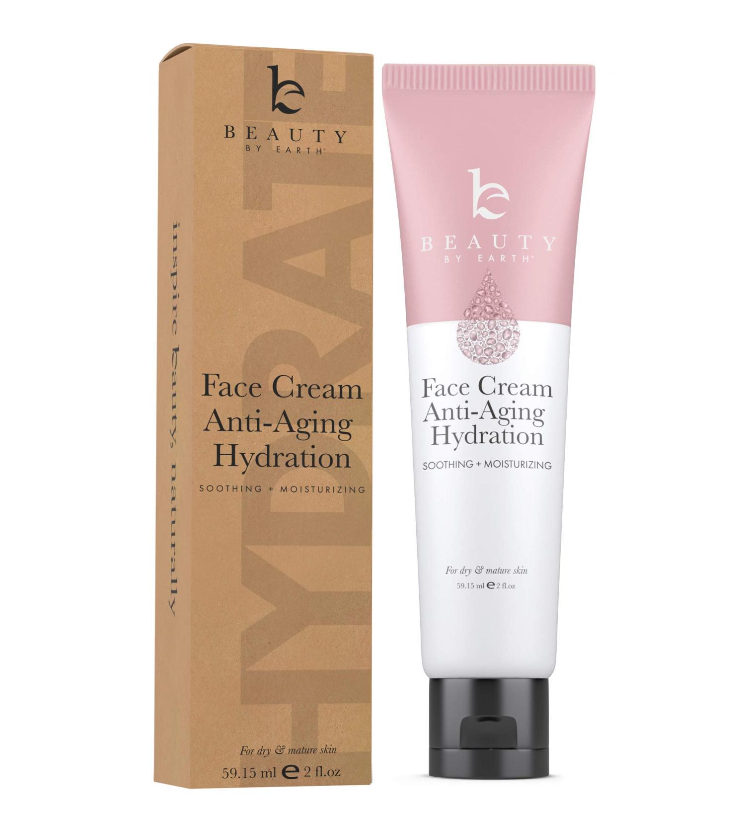 Organic Anti Aging Face Cream for Dry Skin - Hydrating Anti Wrinkle Moisturizer (2 Fl Oz) - Buy Online on GoSupps.com