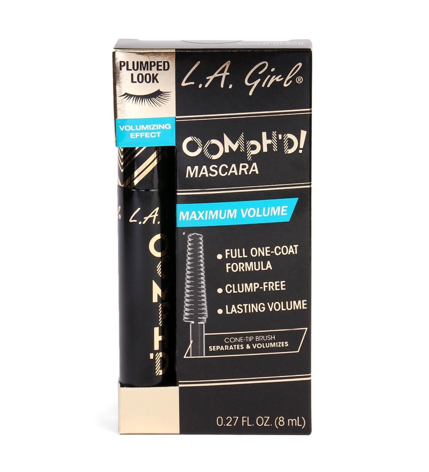 L.A. Girl Oomph'd Mascara Super Black 0.27 fl oz (8 ml)