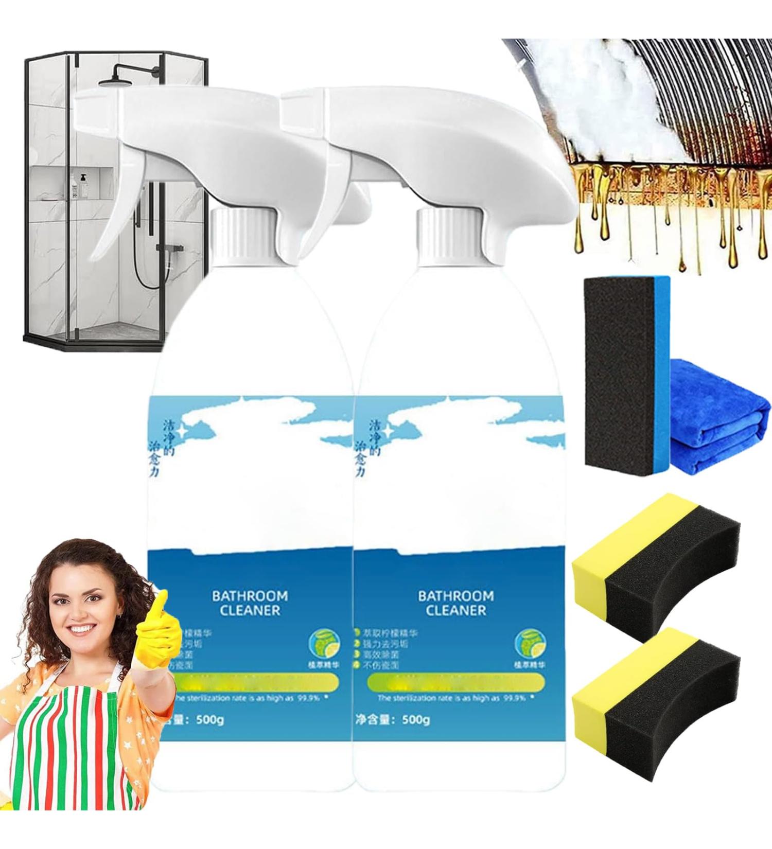 TYGHBN Sleepdrops Bathroom Cleaner Sleepdorps Bathroom Cleaner Sleepdrops Glass Cleaner All-Purpose Bathroom Descaler Spray No Rinse & Scrub Daily Bathroom Cleaner (2PCS) - Buy Online on GoSupps.com