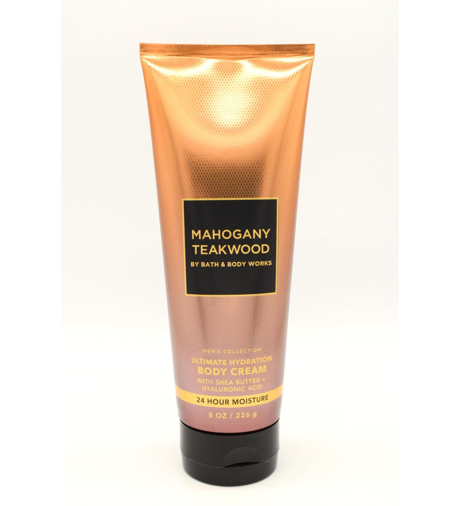 Mahogany Teakwood BBW Bath and Body Ultimate Hydration Body Cream Men's Collection 8 oz