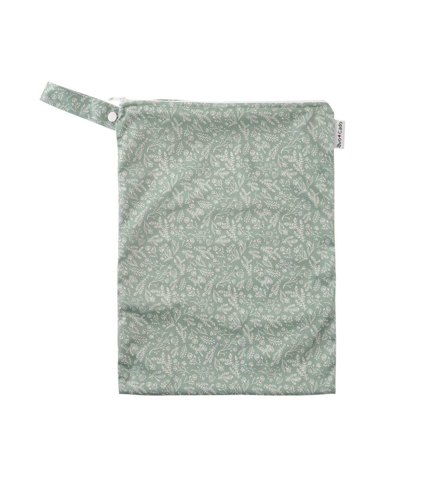 AVO + CADO NASSPACK UN (M) - patterned - water and odor -tight - size: 29 x 40 cm - swimming pouches laundry bag diaper bag cultural bags (herbs)