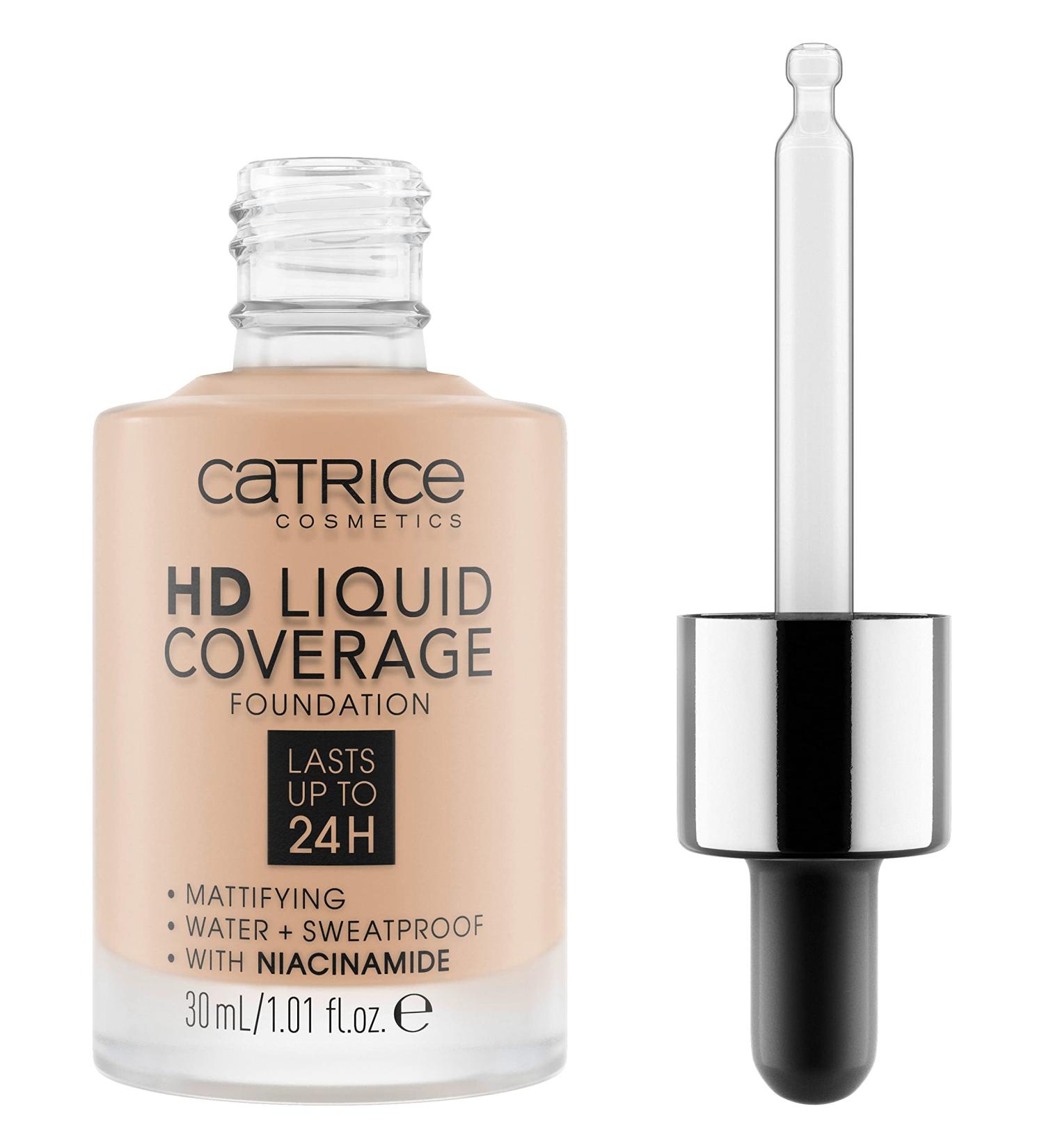 Catrice HD Liquid Coverage Foundation Nude 30 | Long-Lasting Matte Vegan | 30ml Sand Beige - International Shipping Available - Buy Online on GoSupps.com