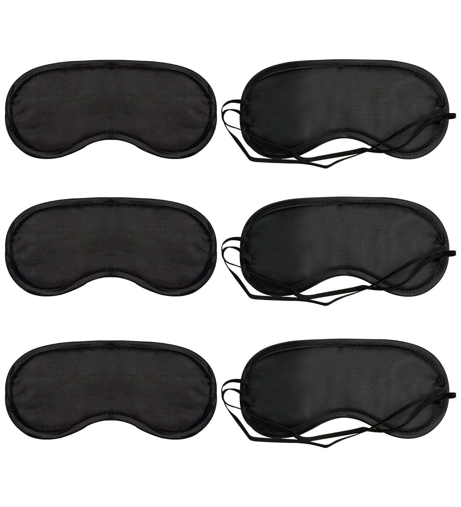 ITME 6 Pack Sleep Eye Mask Shade Cover Sleeping Blindfold for Men & Women Suitable for Lunch Break/Travel/on The Plane/Hotel/Camping Usage ( Black ) 06-pack - Buy Online on GoSupps.com