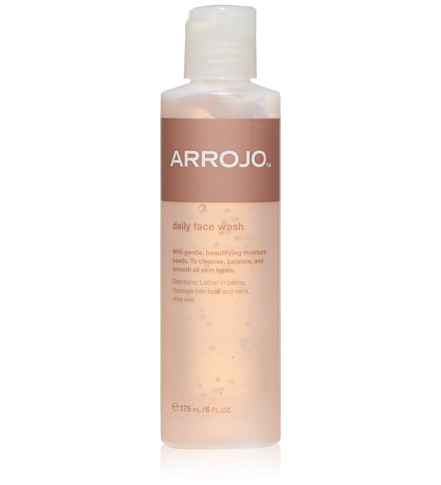 ARROJO Daily Facial Cleanser Hydrating Face Wash for Women & Men Face Cleanser w/ Moisture Beads & Minerals Cleansing Balancing & Smoothing Facial Skin Care Products for All Skin Types (6 oz)
