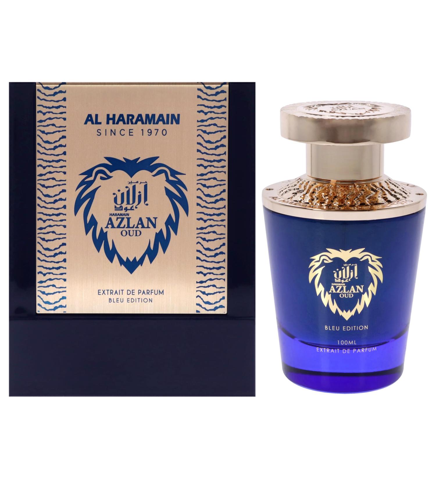 Al Haramain Azlan Oud Bleu - Cologne for Men - Extrait de Parfum - Long Lasting Oud Perfume for Men - Arabian Perfume - Men's Cologne - 3.33 oz Lavender 3.33 Ounce (Pack of 1) - Buy Online on GoSupps.com