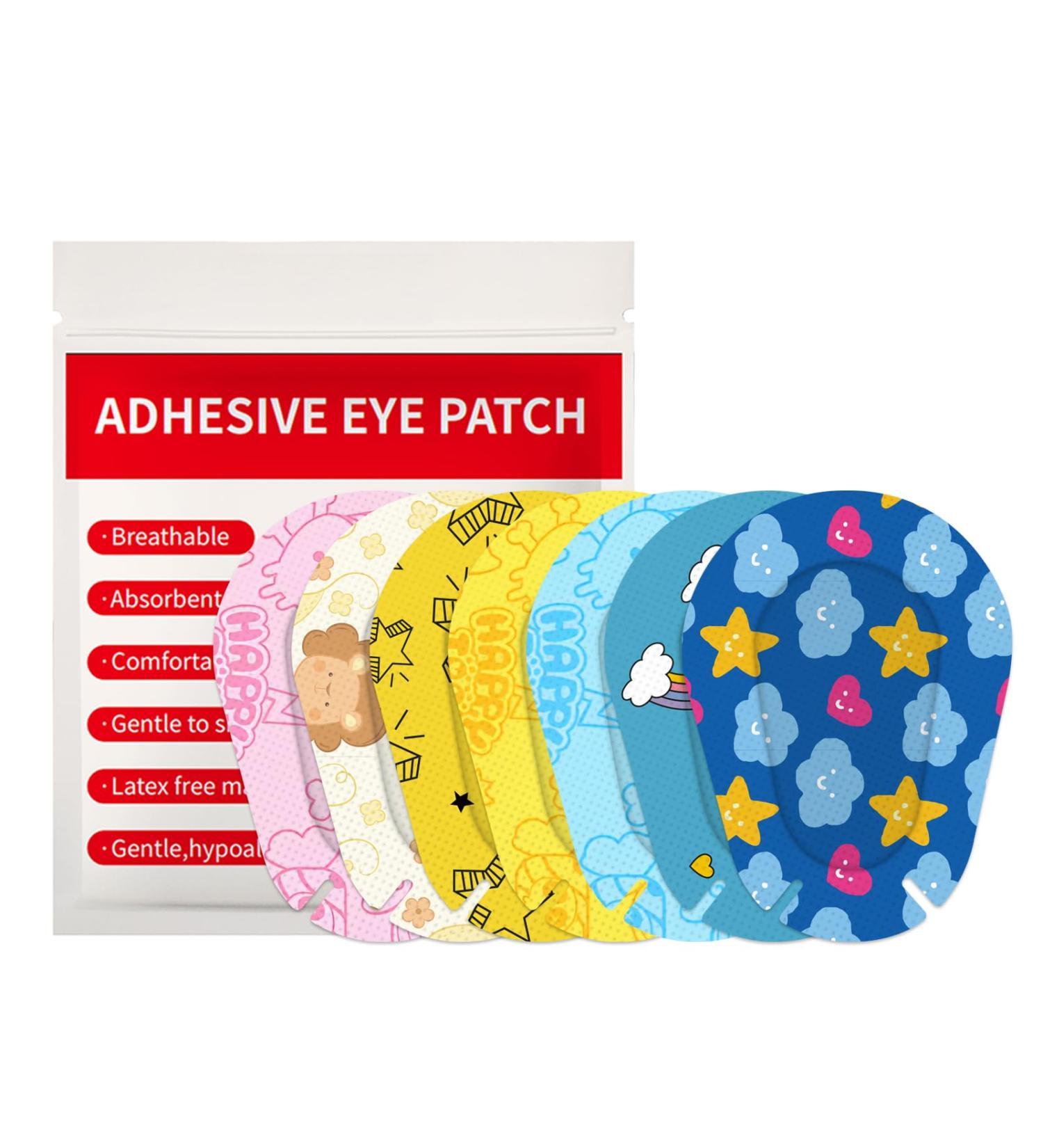 100pcs Adhesive Eye Patches for Kids - Cute Light Blocking Eye Pads | Breathable Adhesive Bandages for Toddlers & Teens - International Shipping Available - Buy Online on GoSupps.com