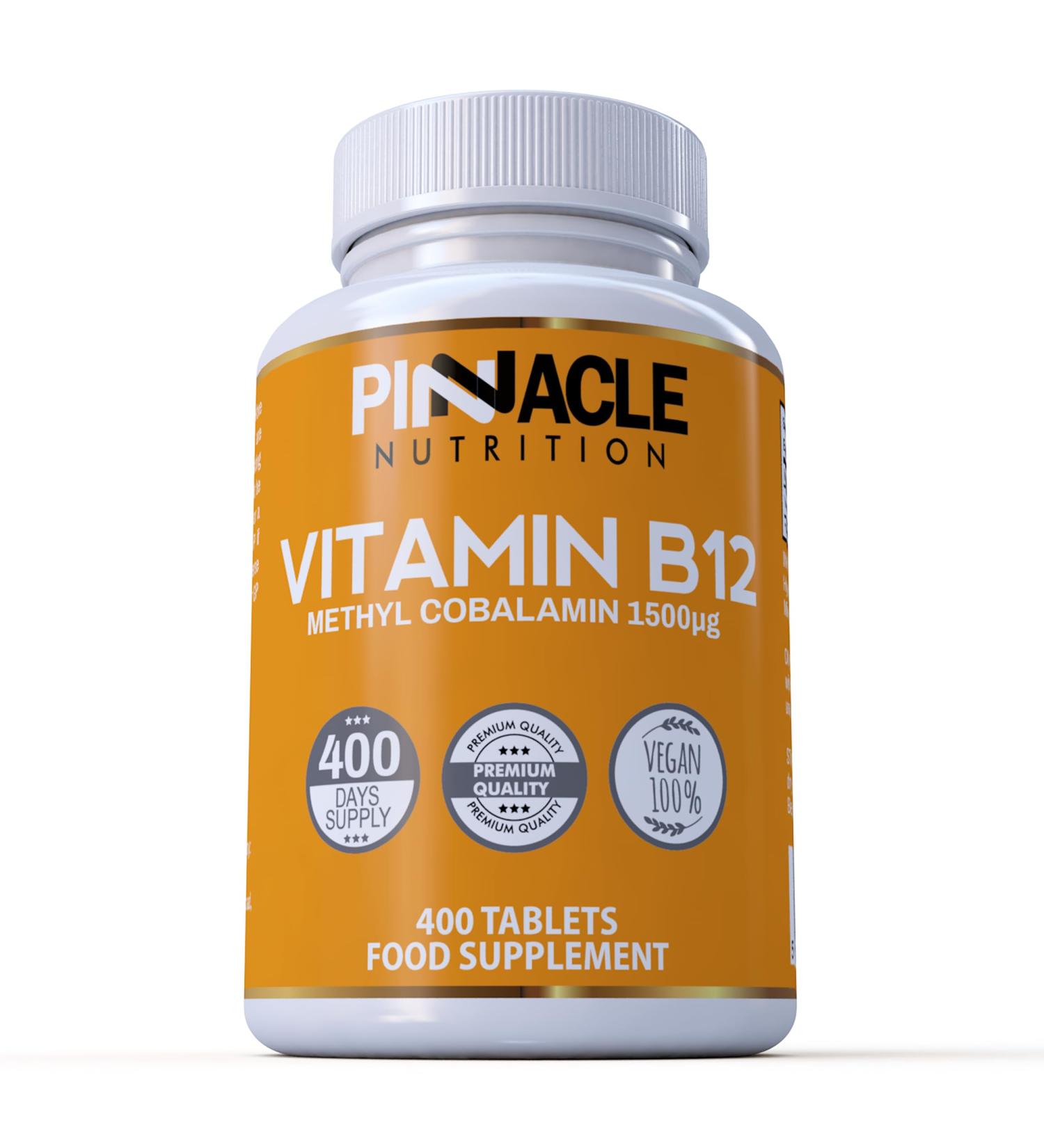 Vitamin B12 1500mcg Methylcobalamin | 400 Tablets | 13 Mo Supply - Buy Online on GoSupps.com