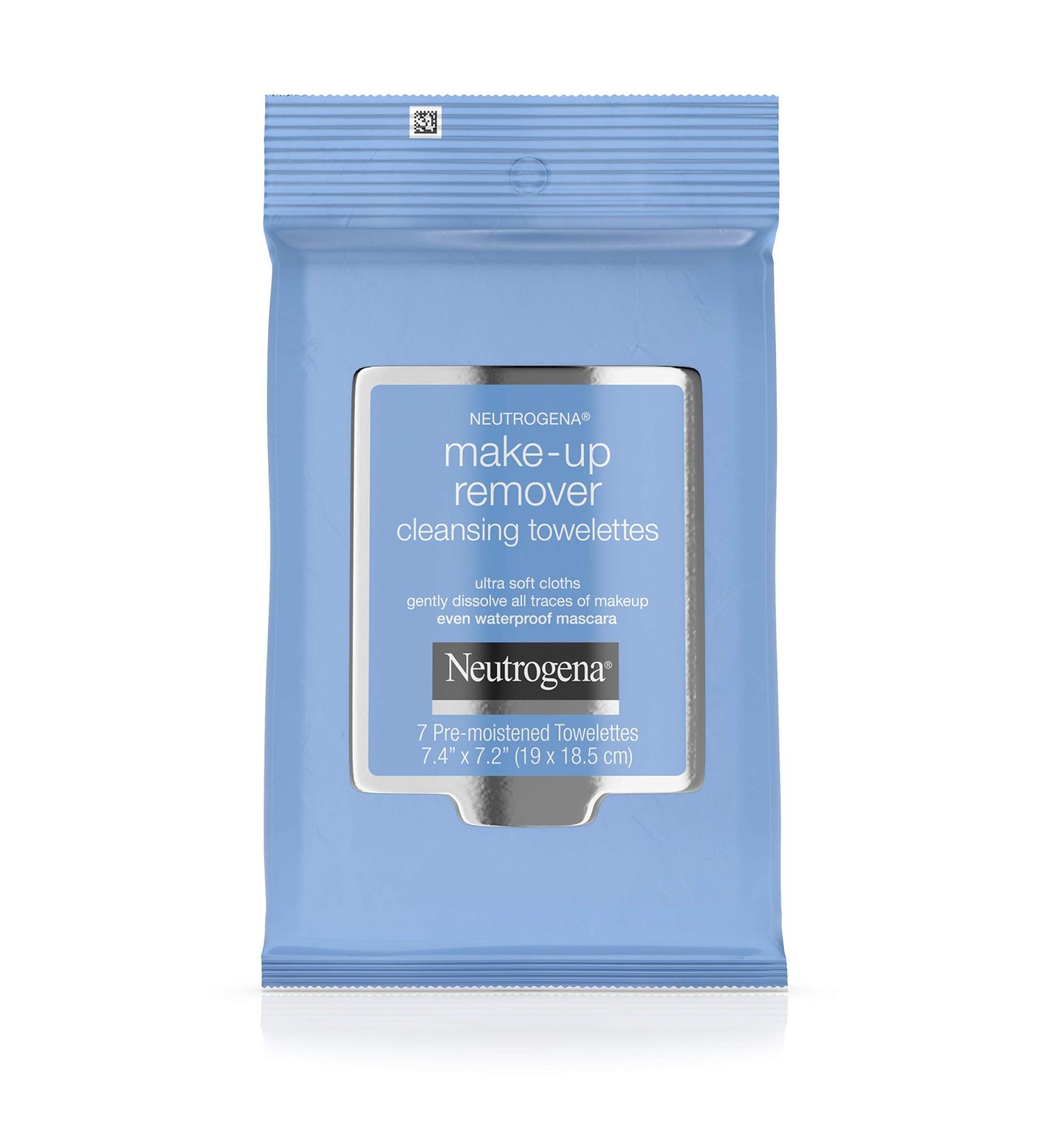NEUTROGENA Makeup Remover Cleansing Towelettes 7 Ct - Gentle Effective and Travel-Friendly | Buy Online Internationally - Buy Online on GoSupps.com