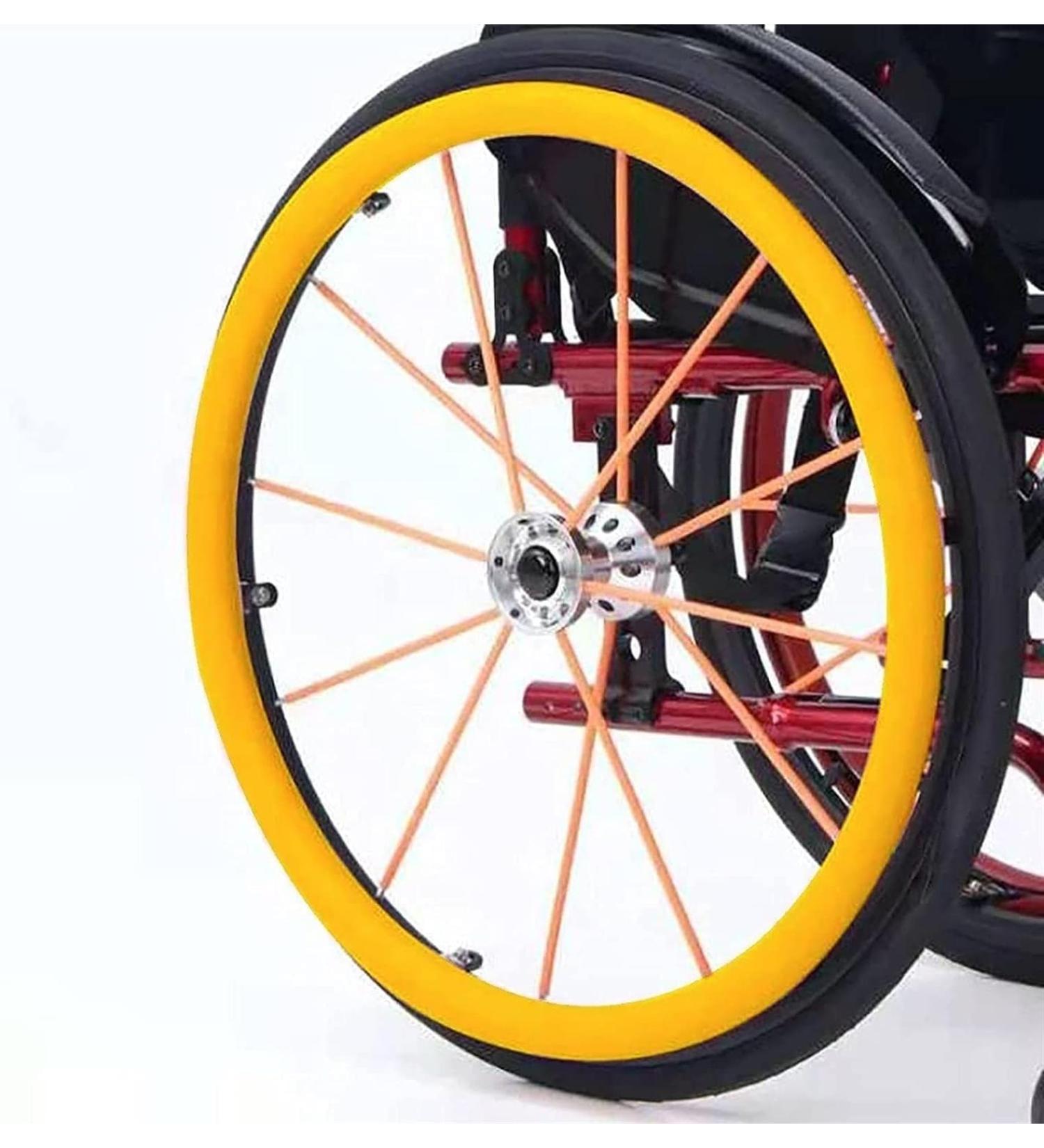 22/24-inch Silicone Wheelchair Push Rim Covers Wheelchair Push Rim Grips Rear Wheel Grips Cover Non-Slip Wear-Resistant Hand Push Cover For Improve Grip And Traction(Color:7 Size:22 inches) 22 inches 7 - Buy Online on GoSupps.com