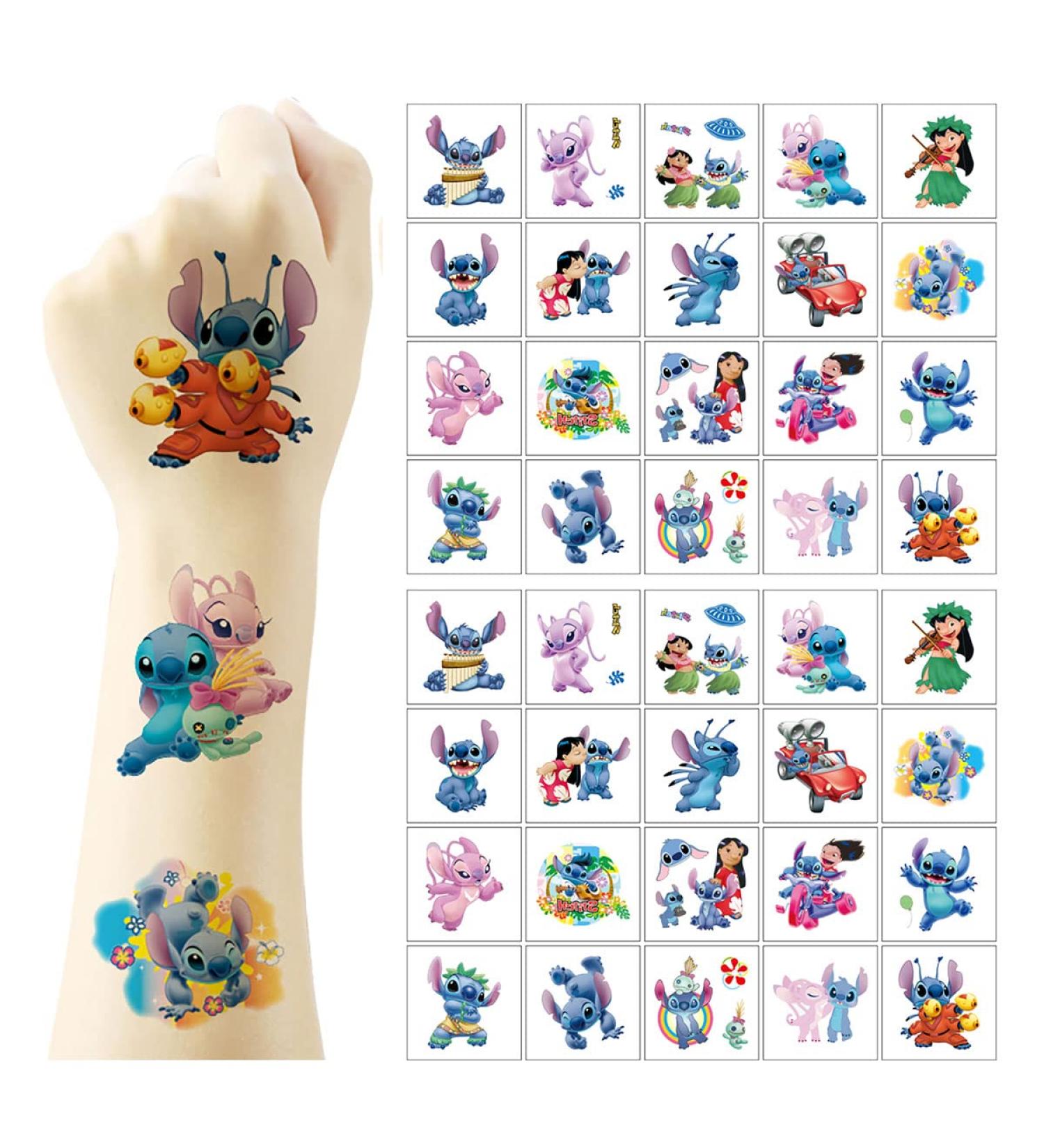 40pcs Waterproof Kids Temporary Tattoos - Anime Cartoon Theme Party Decoration for Boys and Girls - Birthday Party Tattoos - Buy Online on GoSupps.com