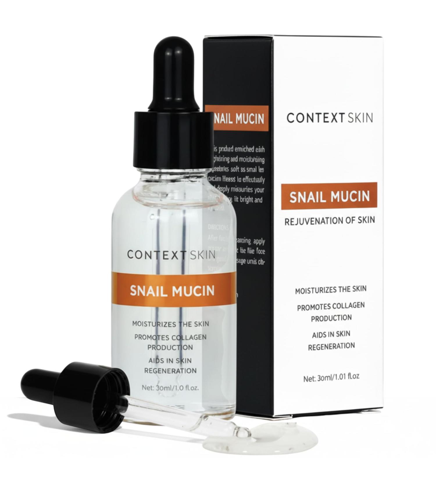 Context Skin Snail Mucin Serum for Face - Lightweight Hydrating Facial Serum with Snail Extract - Fast-Absorbing Formula for Smooth-Feeling Skin and Natural Glow -1 Fl Oz - Buy Online on GoSupps.com