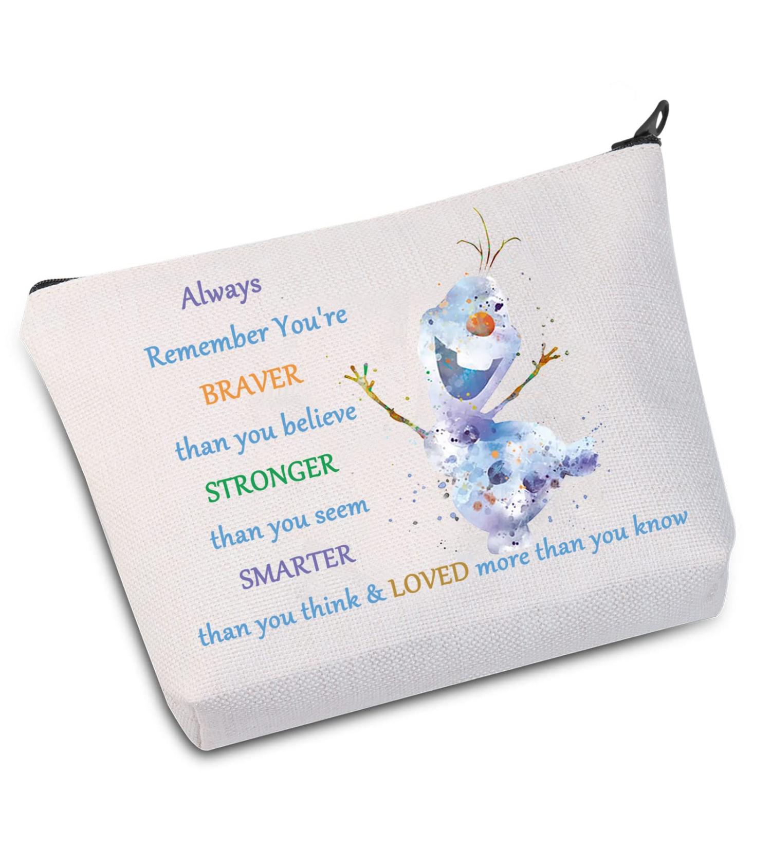 Buy WZMPA Olaf Cosmetic Bag - Snowman Design for Women & Girls | Perfect Gift for Olaf Fans - Buy Online on GoSupps.com