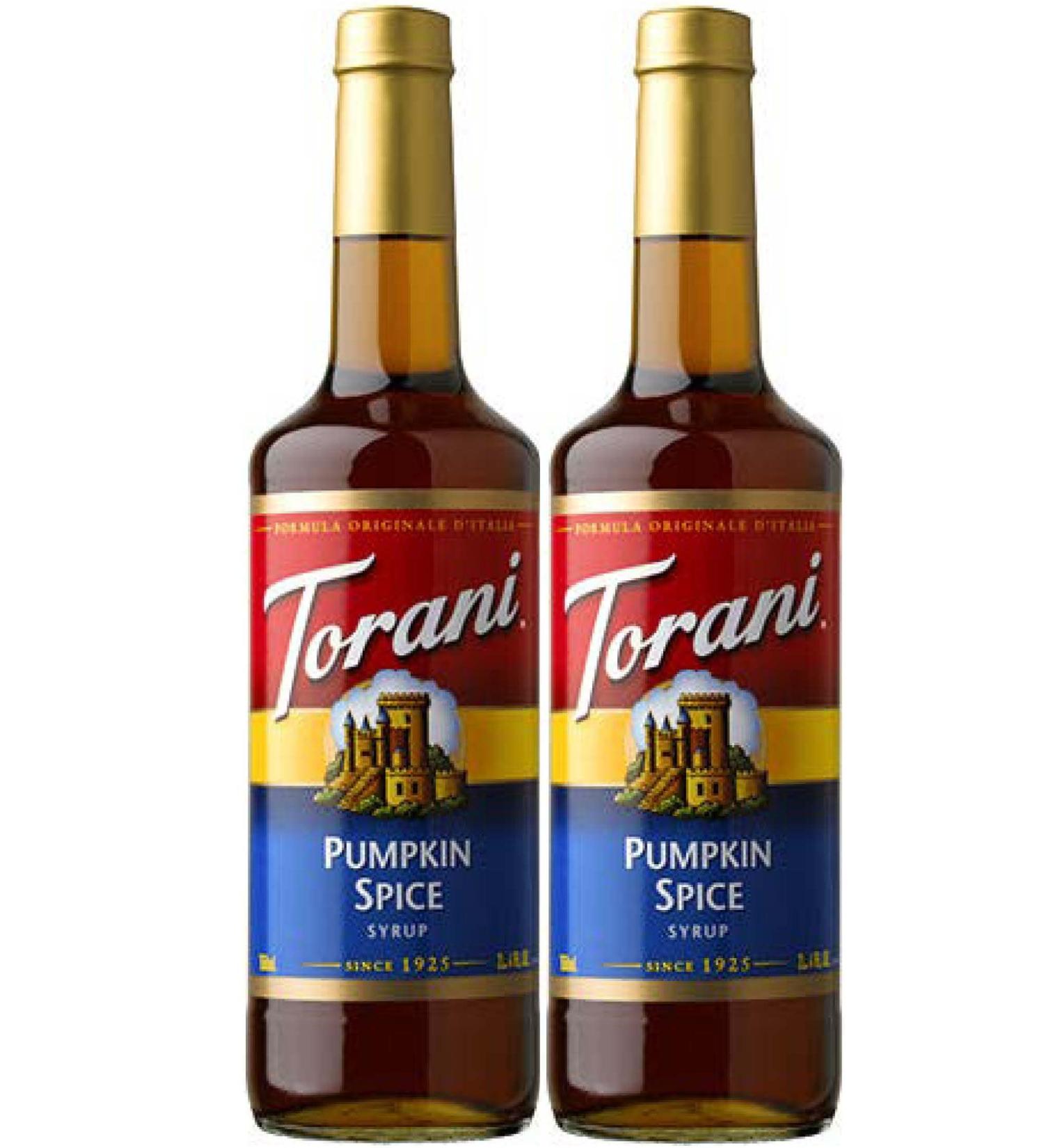 Torani Pumpkin Spice Syrup 750ml 2 Pack - Buy Online on GoSupps.com