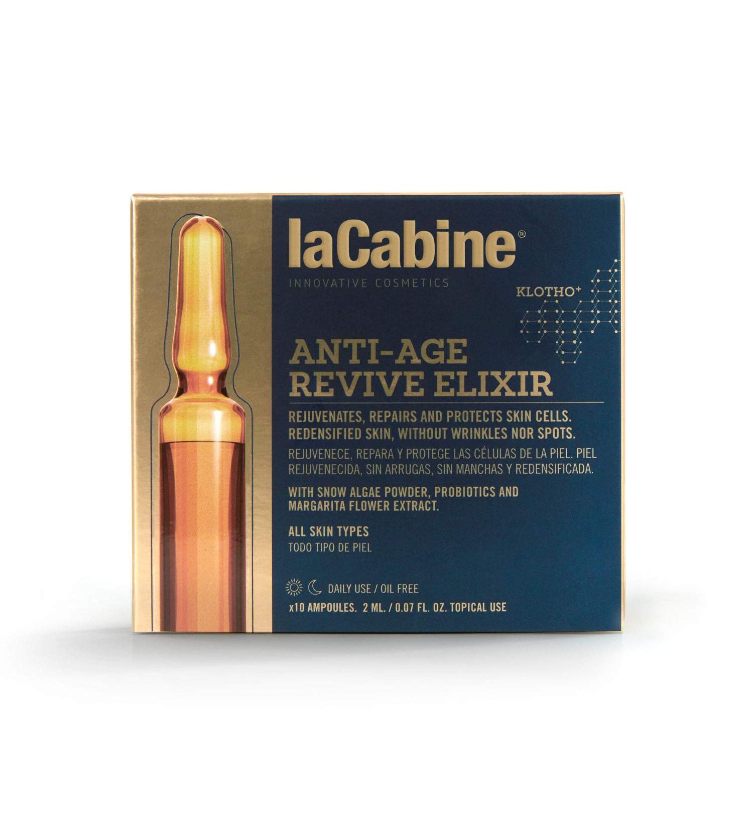 La Cabine Anti-Aging Revive Elixir - 10 Ampoules (2ml) | Best International Shipping - Buy Online on GoSupps.com