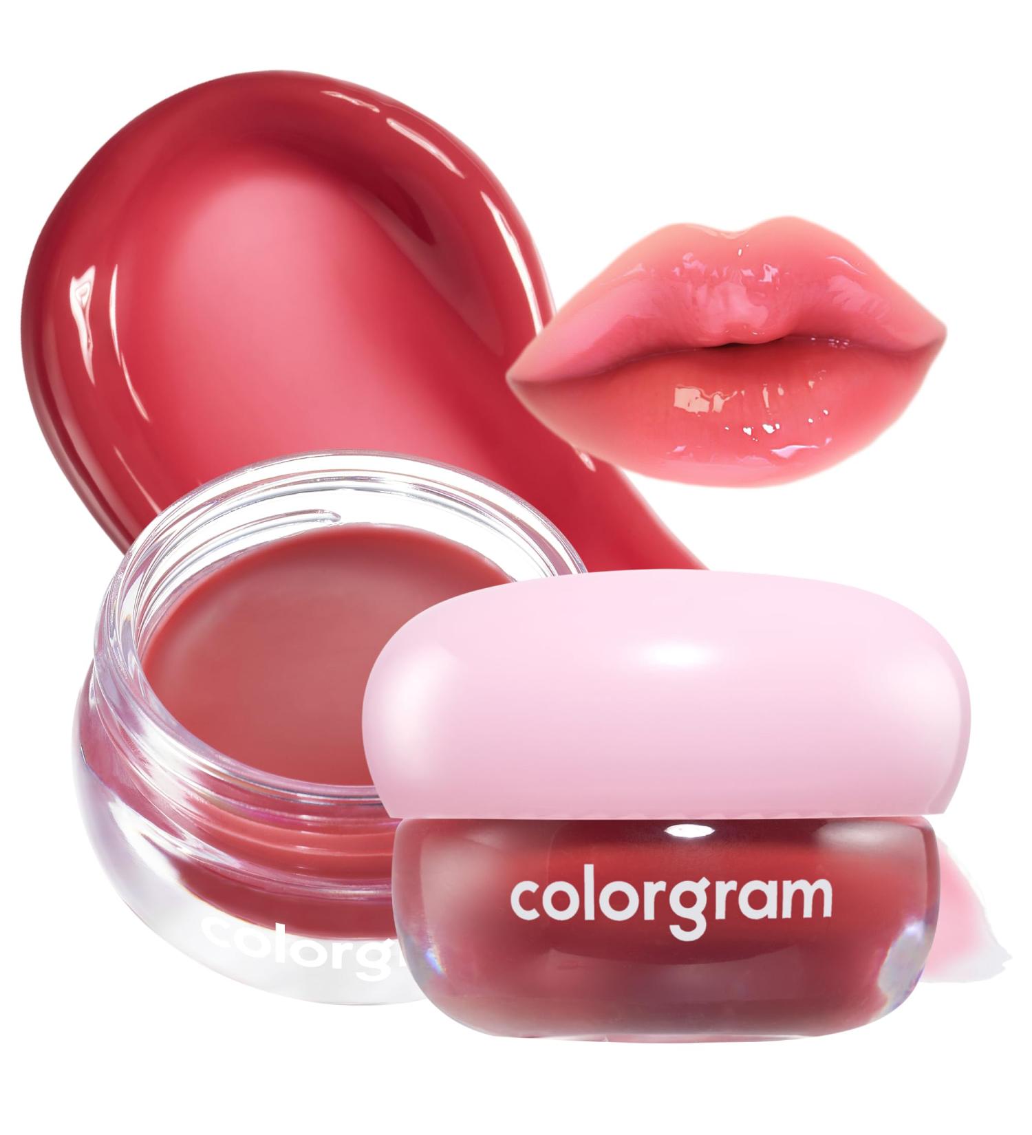 COLORGRAM TINTIN DORY LIP JAM 07 FIG JAM | Pudding Pot Lip Blush | Tinted Lip Jam Hydrating & Plumping Lip Balm with Lightweight Non-Sticky Formula | Clear Radiance & Semi-Transparent Color - Buy Online on GoSupps.com