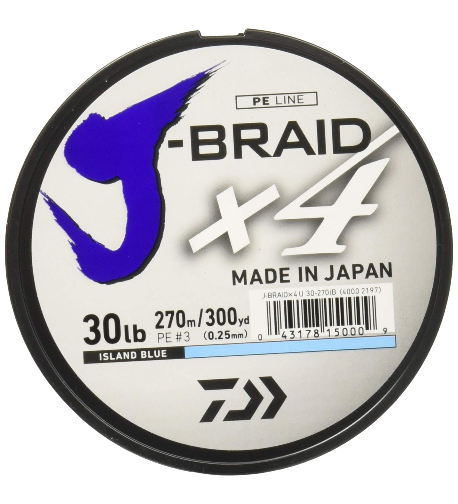 Daiwa J-Braid x4 Filler Spool 30 Lb Island Blue ISLAND BLUE