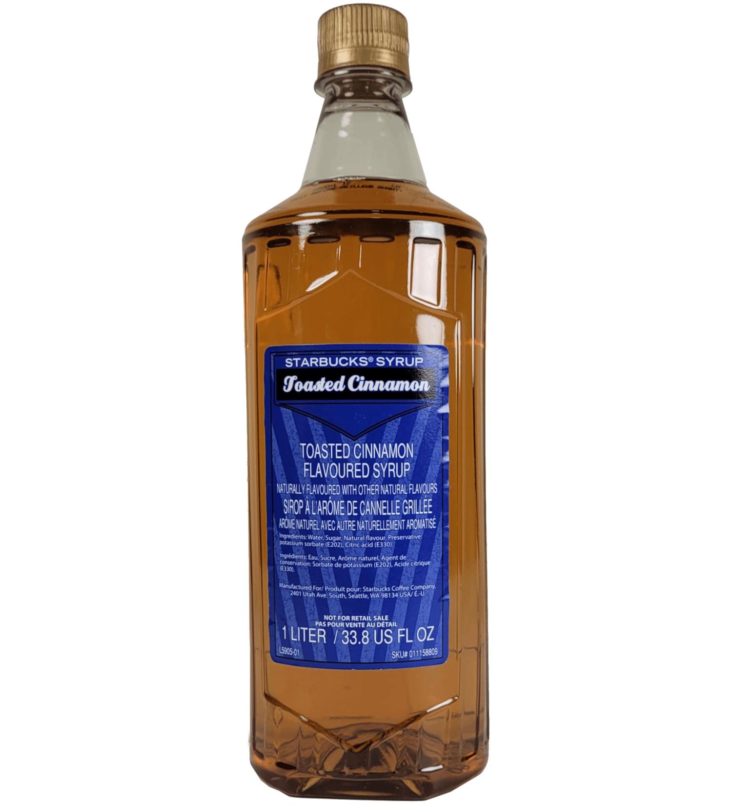 Starbucks Coffee Toasted Cinnamon Syrup (1-Liter) - Elevate Your Home Barista Experience with Authentic Starbucks Flavor - Perfect for Crafting Lattes Cocktails and More! - Buy Online on GoSupps.com